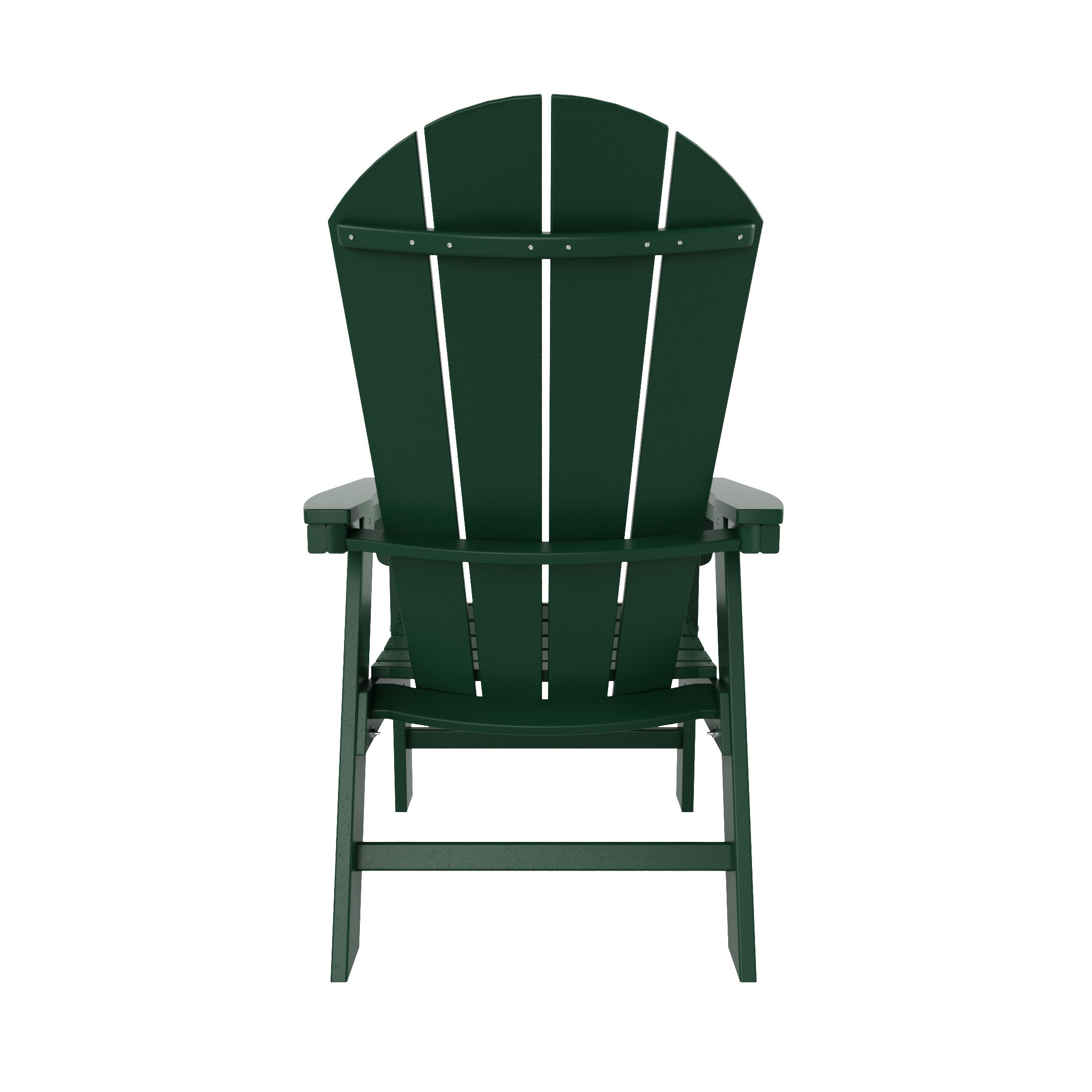 Paradise Outdoor Patio HDPE Plastic Adirondack Dining Chair
