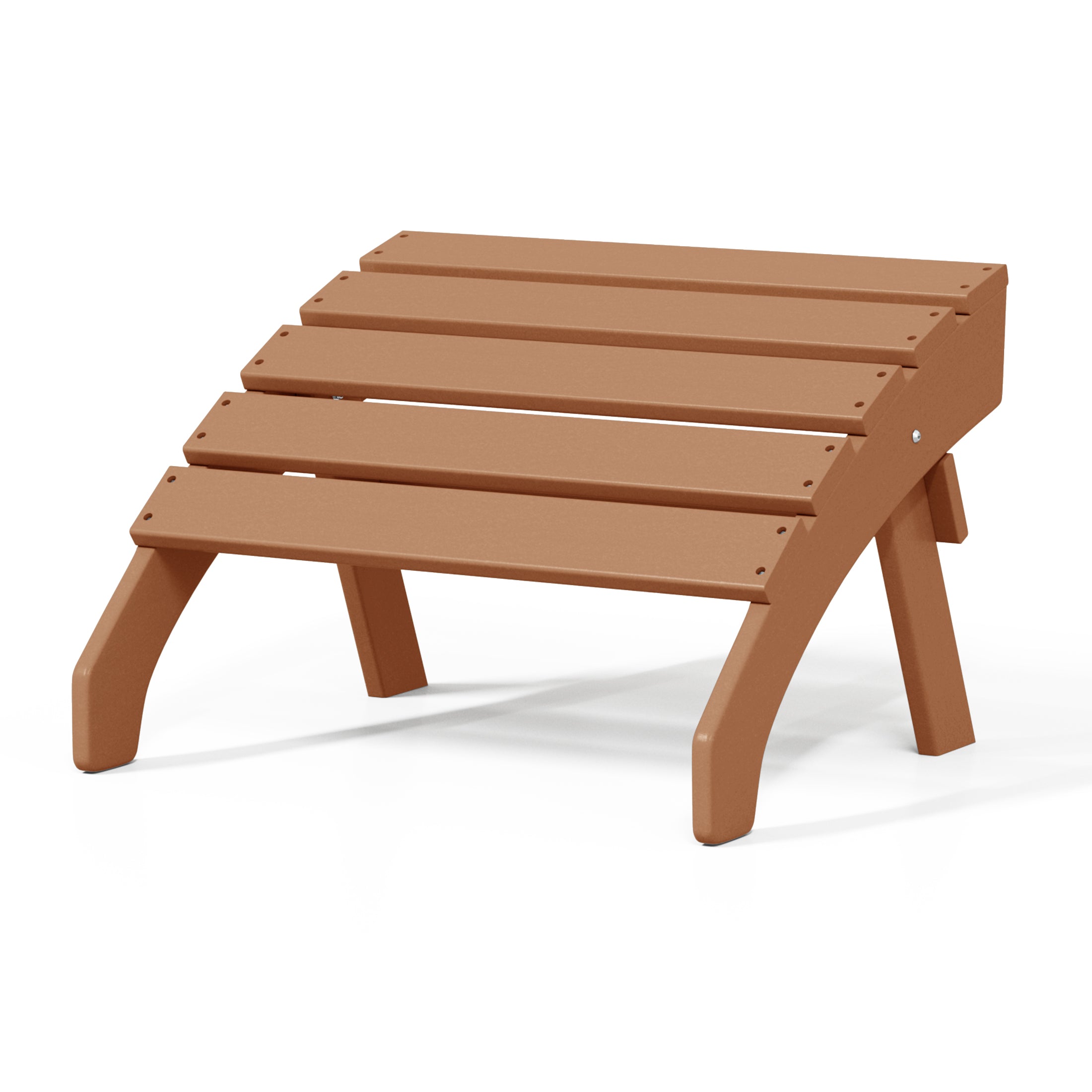 Portside Outdoor Patio HDPE Adirondack Ottoman Footrest