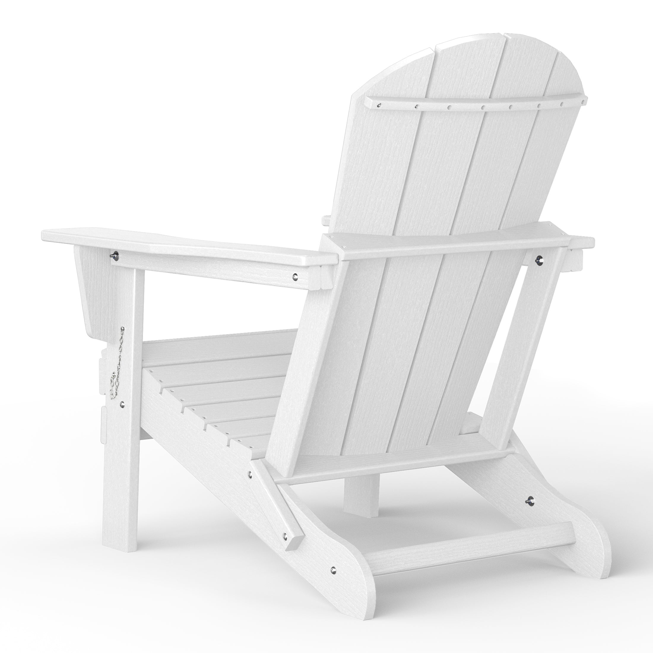 Rockport Outdoor Patio HDPE Resin Adirondack Chair With Cup Holder and Phone Holder