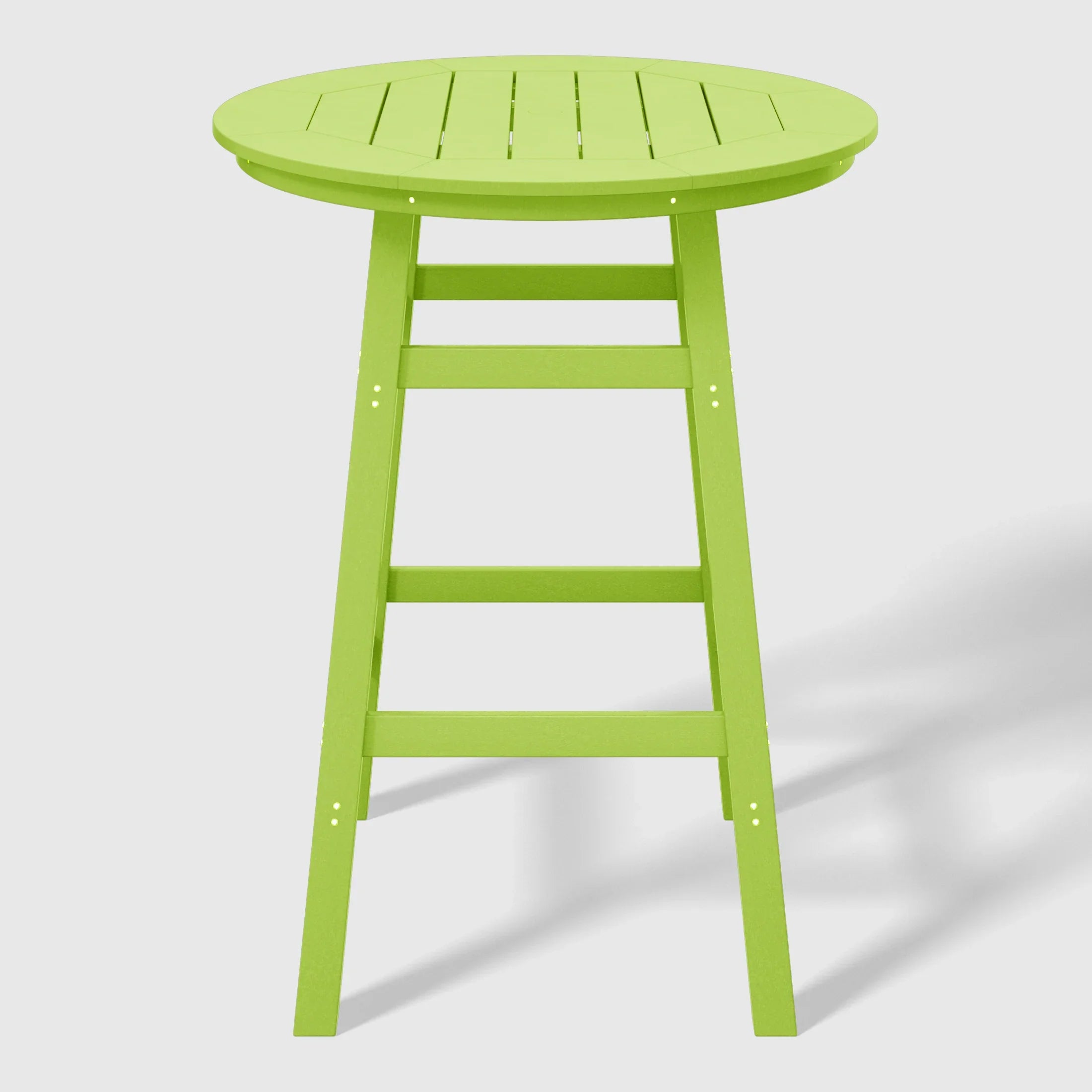 Paradise Outdoor 35" HDPE Round Patio Bar Height Table