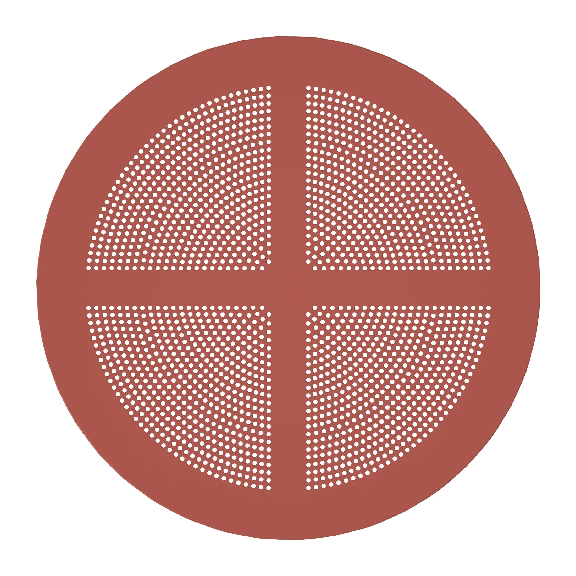 Sunshine 31.5" Round Plastic Outdoor Patio Dining Table for 4