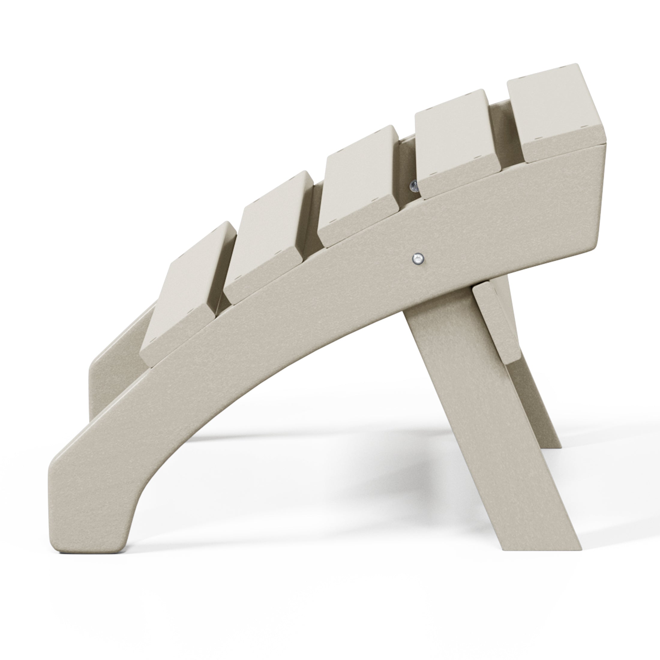 Portside Outdoor Patio HDPE Adirondack Ottoman Footrest