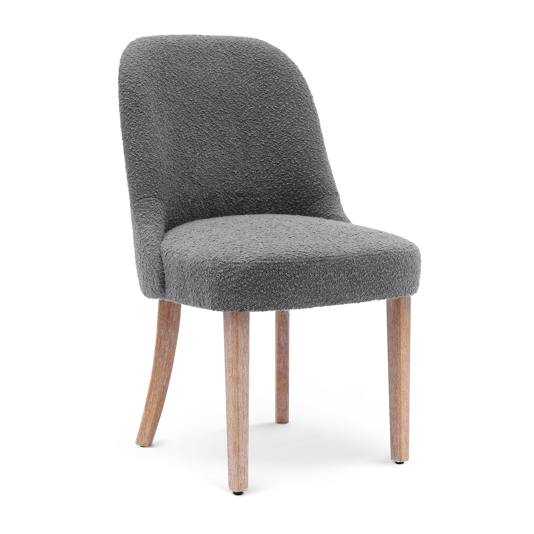 Amélie Mid-Century Modern Upholstered Boucle Dining Chair (Set of 6)