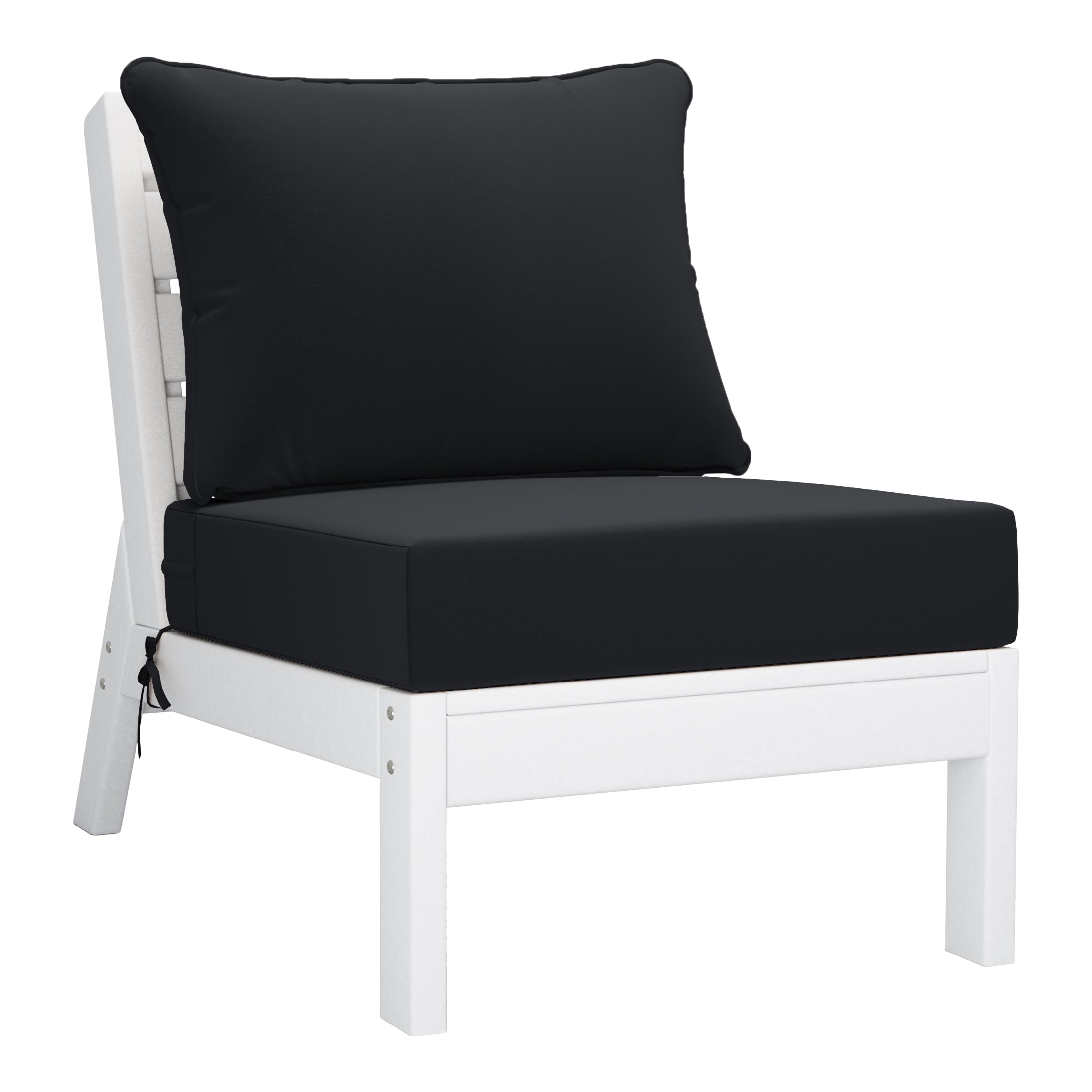 Portsmouth Outdoor Patio HDPE Sectional Sofa with Patio Cushions