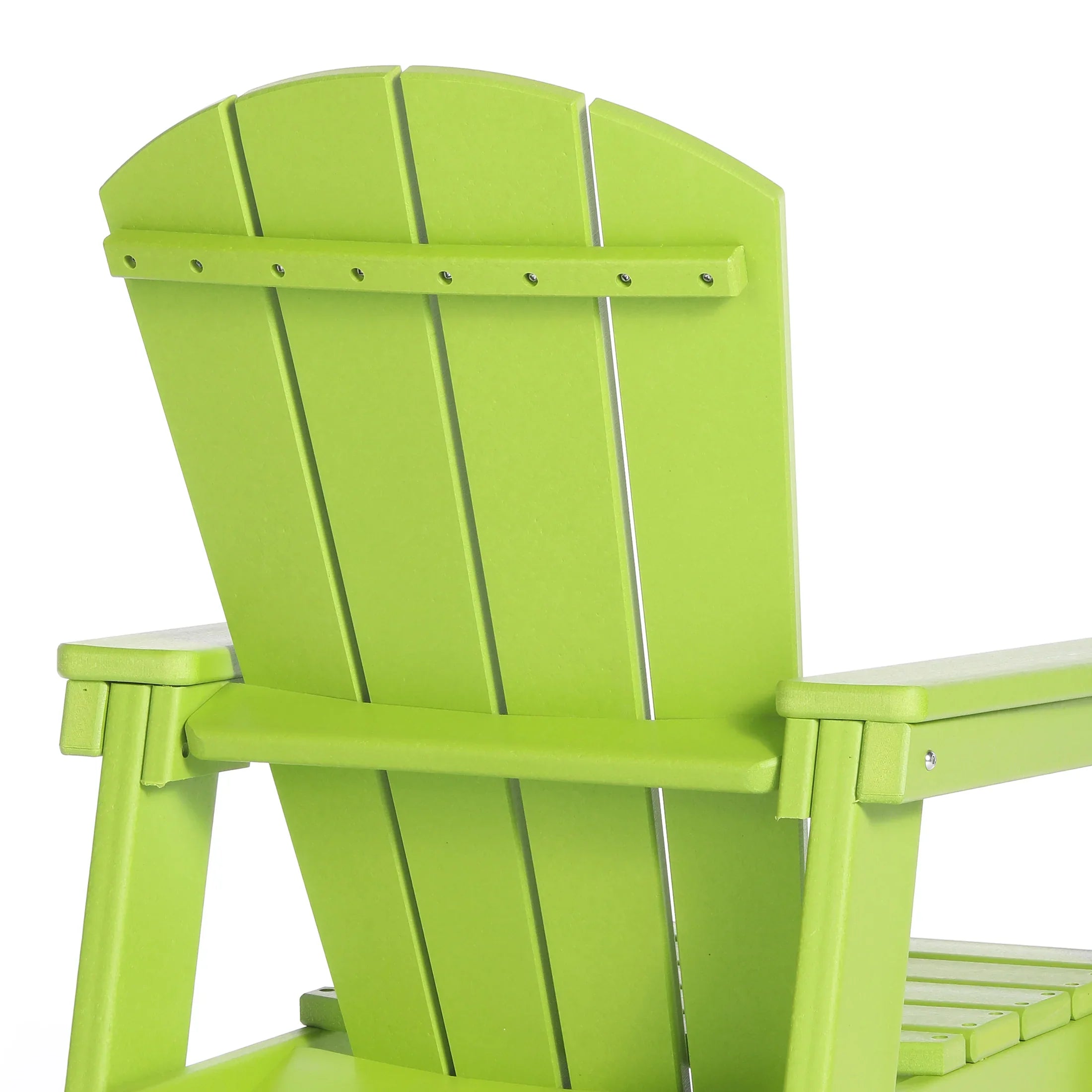Paradise Kids 3-Piece Outdoor HDPE Adirondack Chairs With Square Side Table Set
