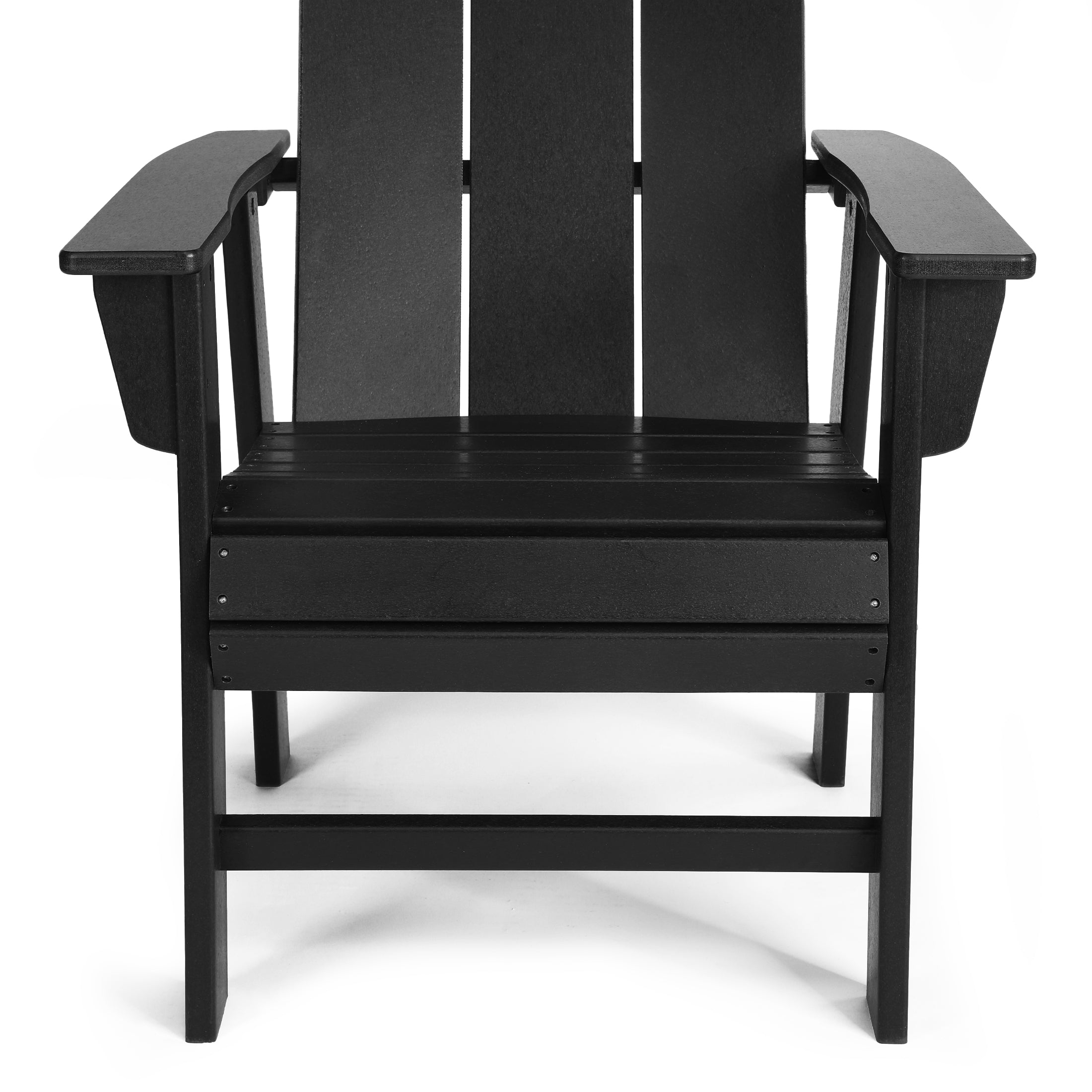 Palms Outdoor Patio HDPE Plastic Modern Adirondack Dining Chairs (Set of 2)