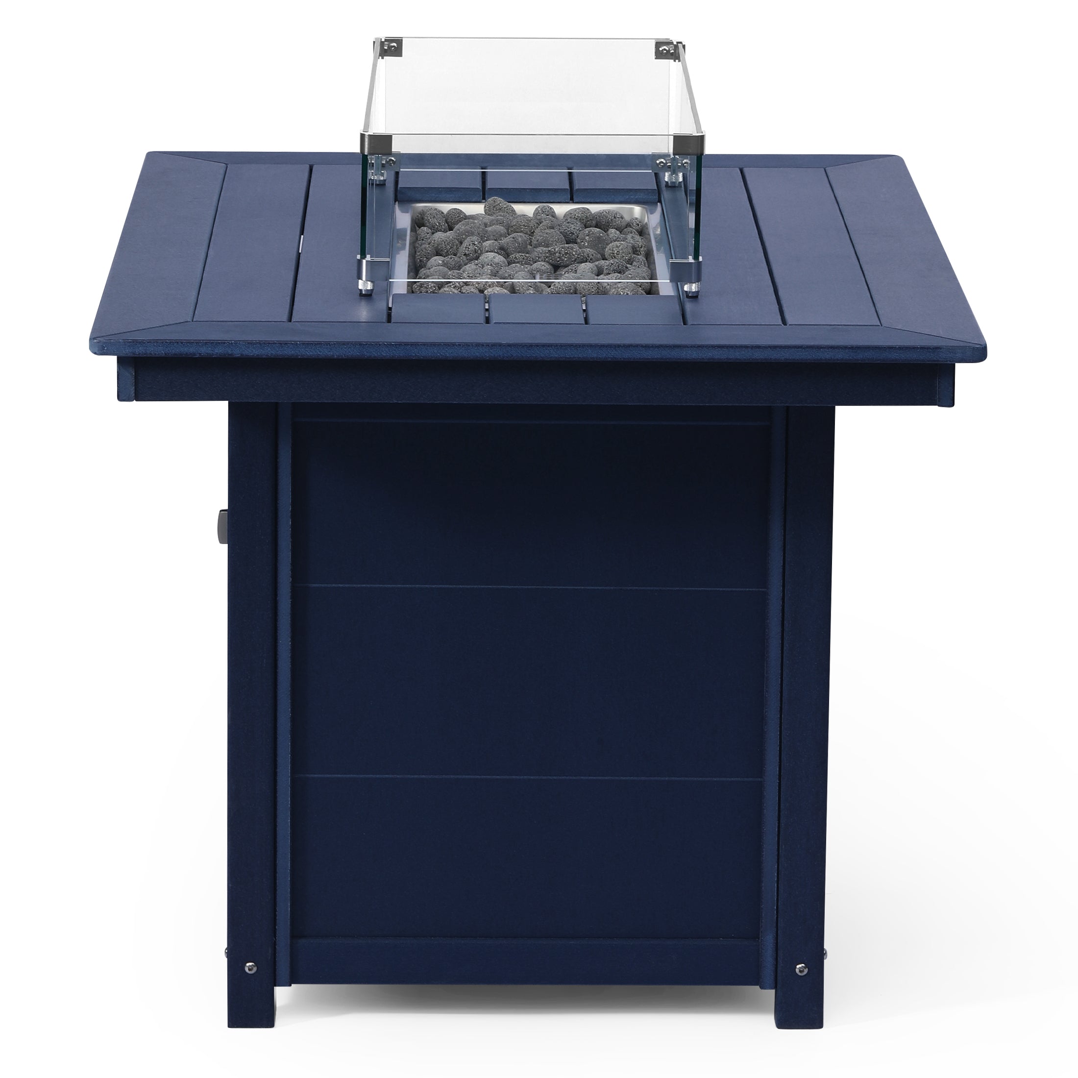 Sol 46" Modern Outdoor Patio Gas Propane Rectangular Fire Pit Table