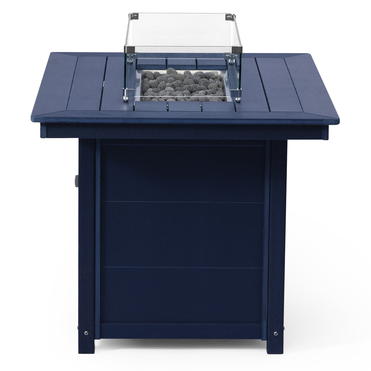 Sol 46" Modern Outdoor Patio Gas Propane Rectangular Fire Pit Table