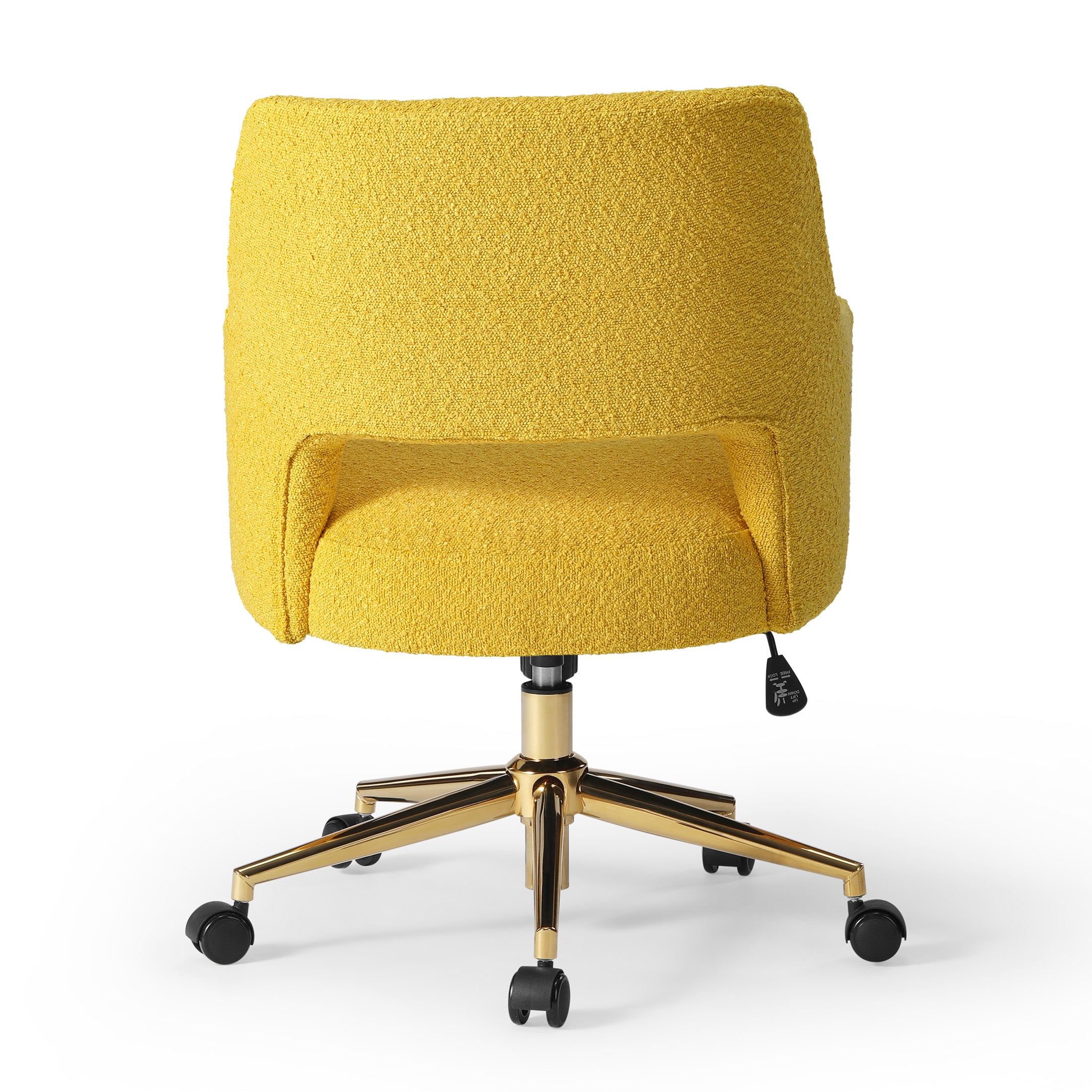 Amélie Mid-Century Modern Swivel Office Vanity Chair with Wheels