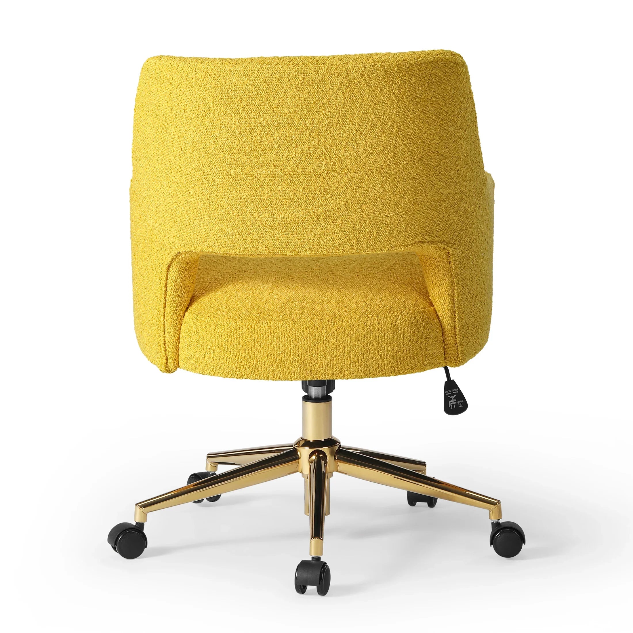 Amélie Mid-Century Modern Swivel Office Vanity Chair with Wheels