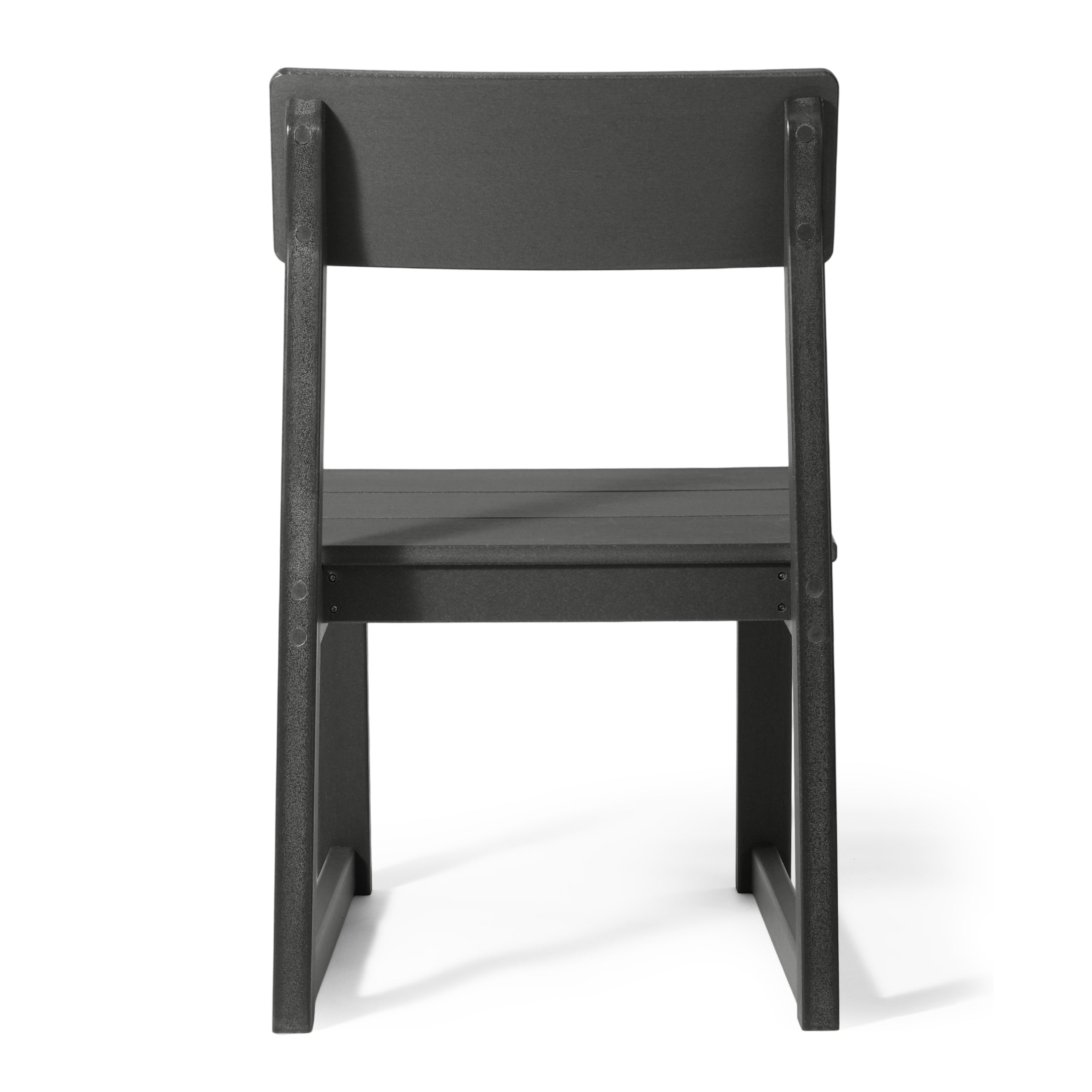 Cambria Modern HDPE Outdoor Armless Patio Dining Chairs (Set of 2)