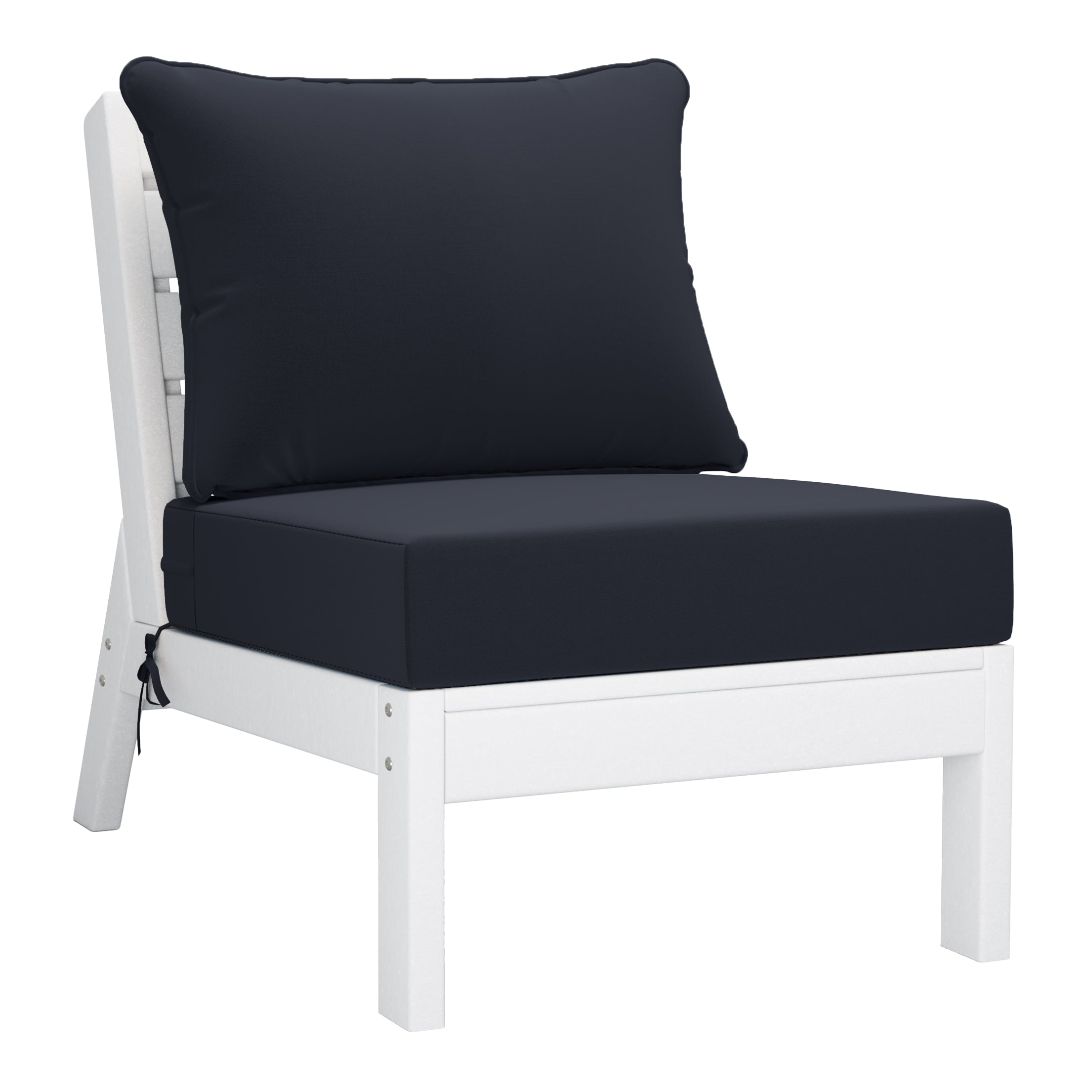 Portsmouth Outdoor Patio HDPE Sectional Sofa with Patio Cushions