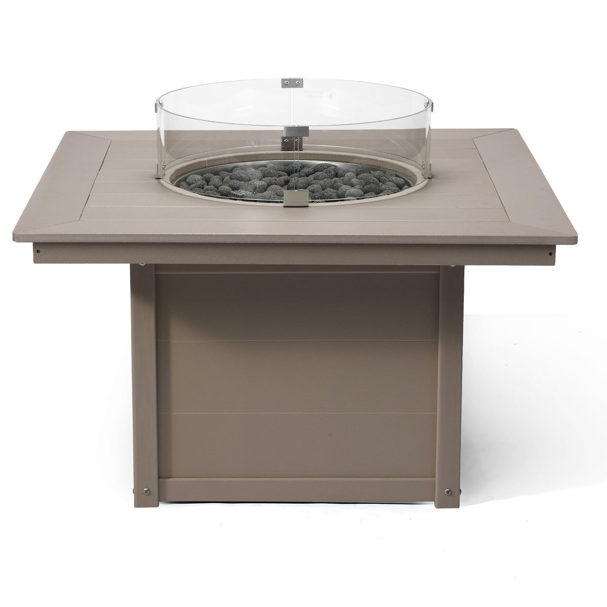 Sol 42" Modern Outdoor Patio Propane Square Fire Pit Table