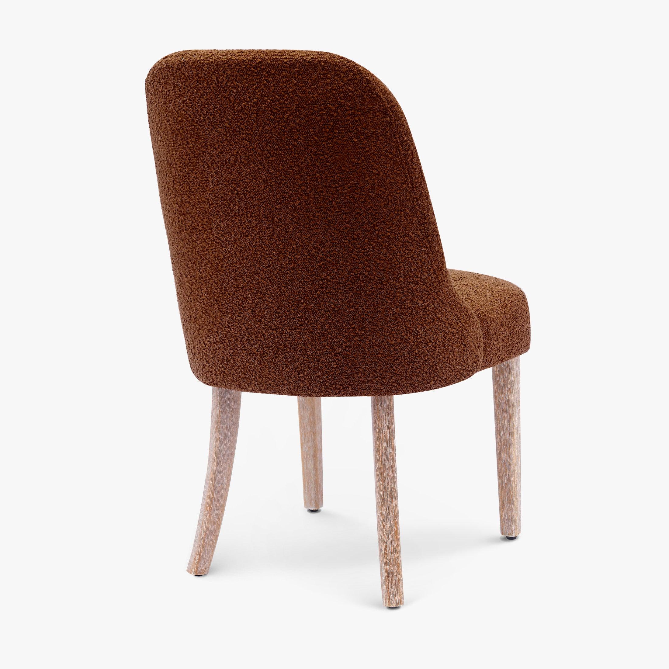 Amélie Mid-Century Modern Upholstered Boucle Dining Chair