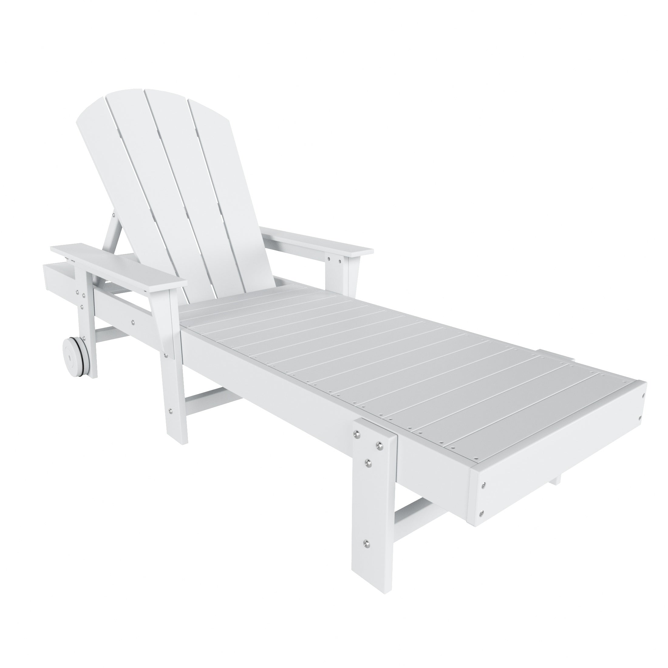 Paradise Reclining Chaise Lounge With Arms & Wheels