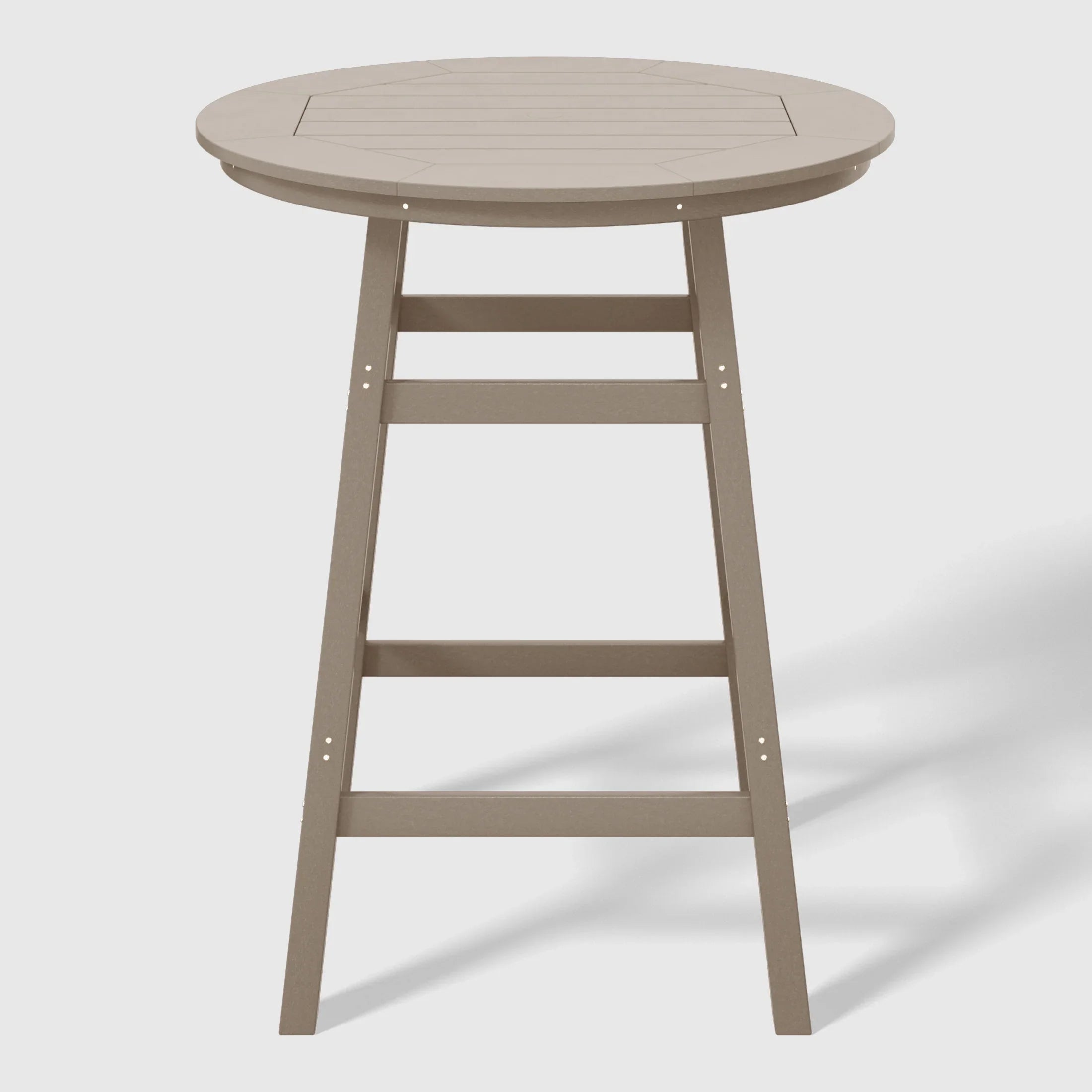 Paradise 5-Piece HDPE Outdoor Patio Dining Bar Bistro Table Set with Bar Stools