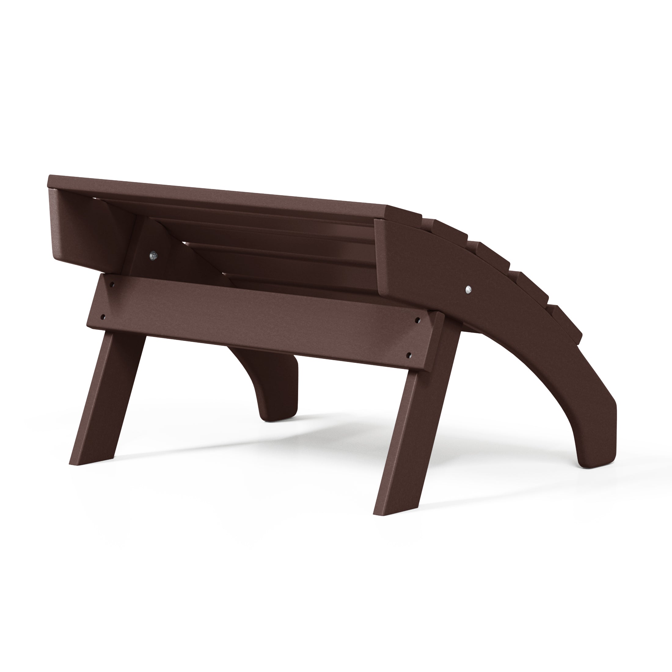 Portside Outdoor Patio HDPE Adirondack Ottoman Footrest