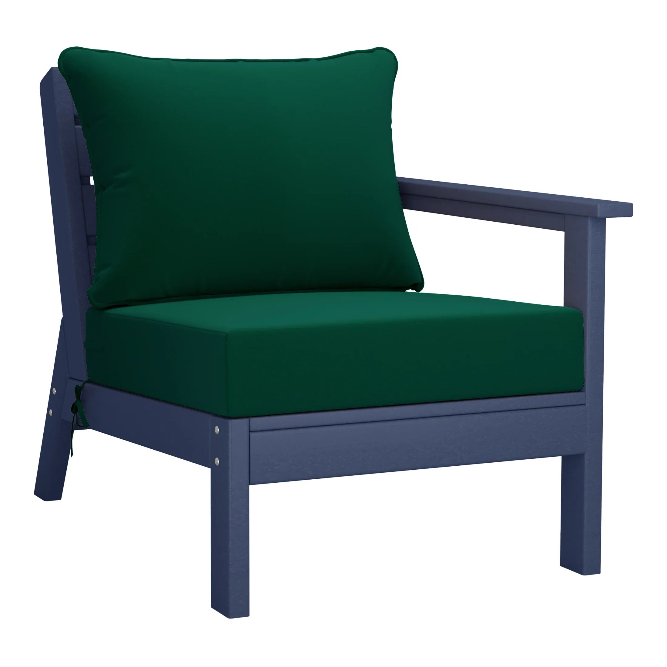 Portsmouth Outdoor Patio HDPE Sectional Sofa with Patio Cushions
