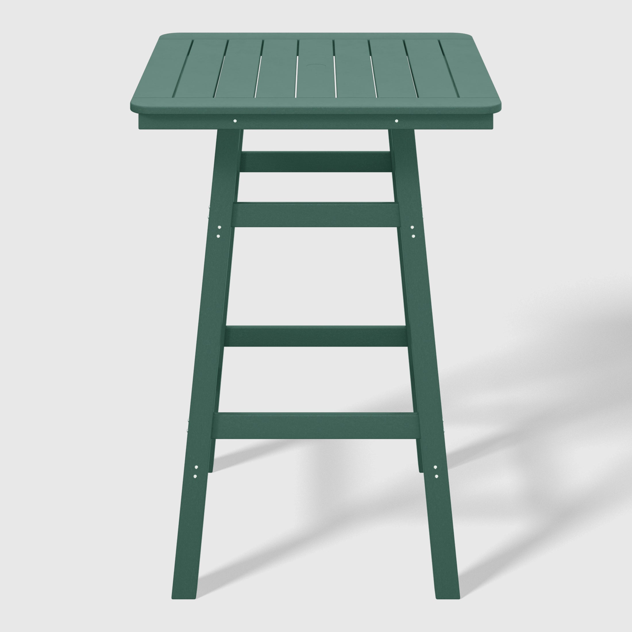 Paradise 30" Square Outdoor Patio Bistro Bar Table With Umbrella Hole