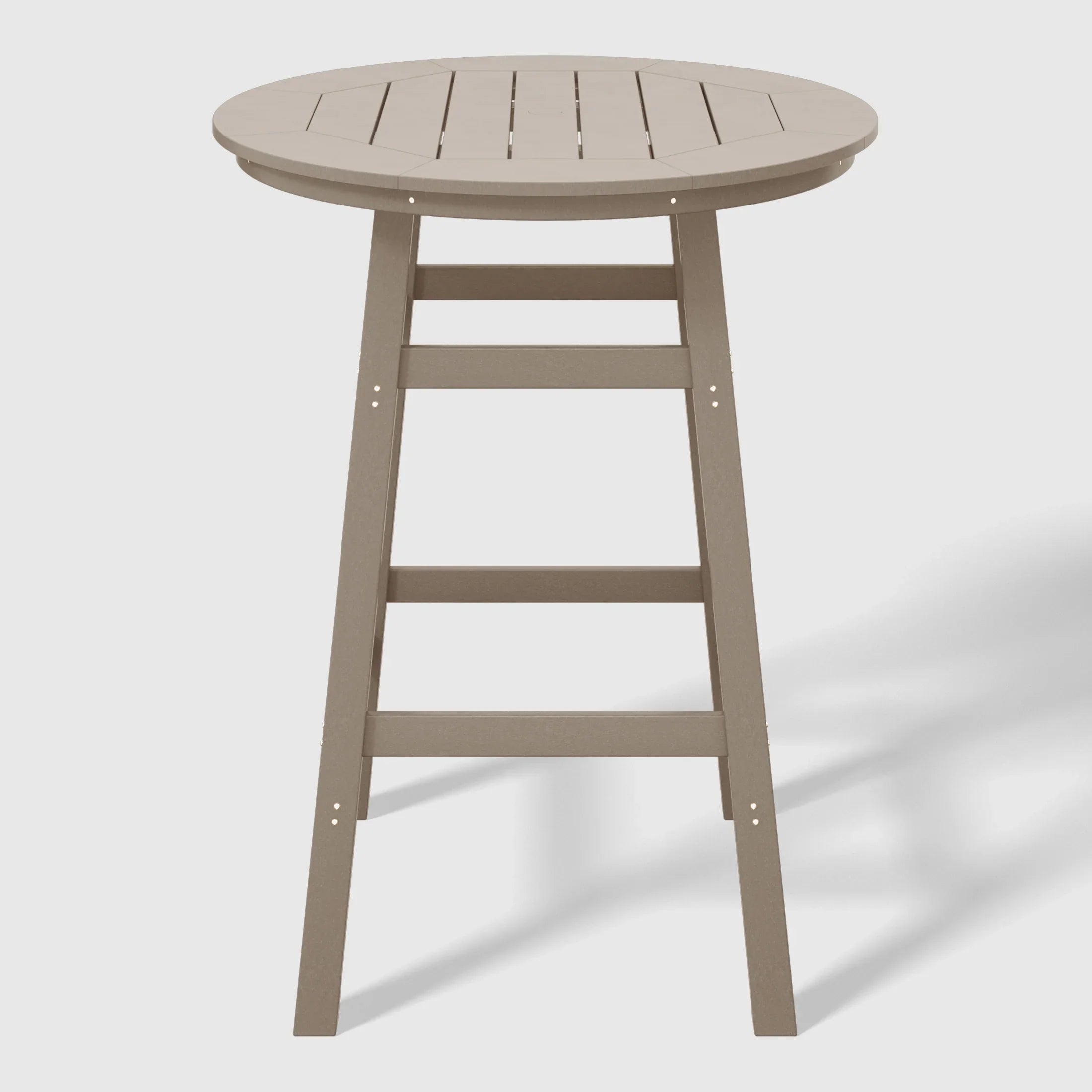 Paradise 5-Piece HDPE Outdoor Patio Dining Bar Bistro Table Set with Bar Stools