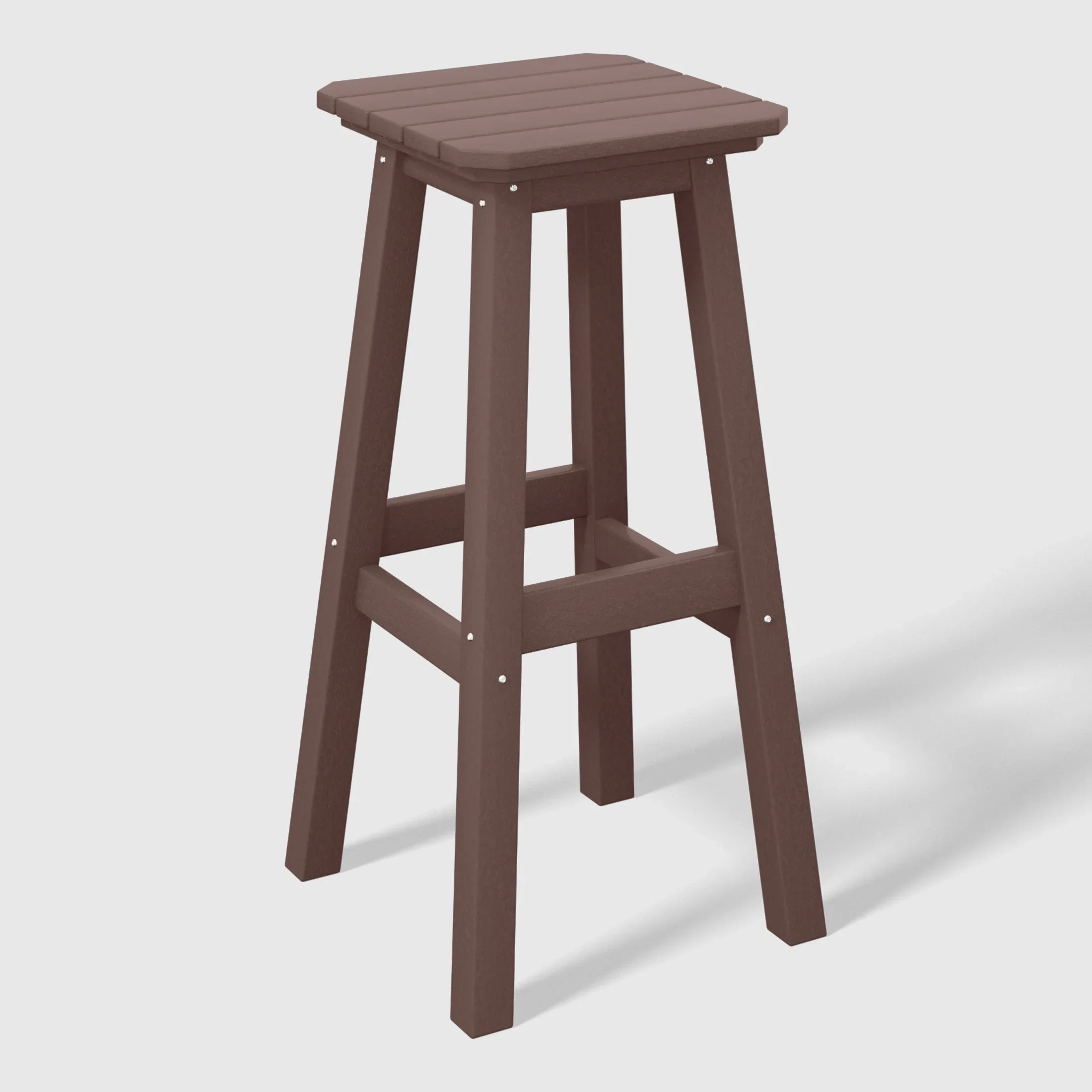 Paradise 5-Piece HDPE Outdoor Patio Dining Bar Bistro Table Set with Bar Stools