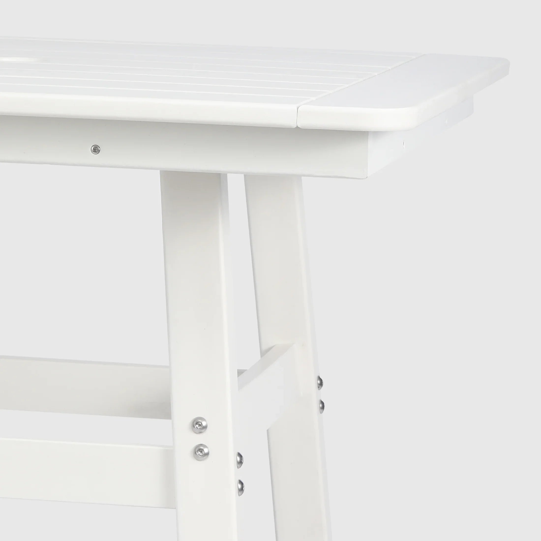 Paradise 30" Square Outdoor Patio Bistro Bar Table With Umbrella Hole
