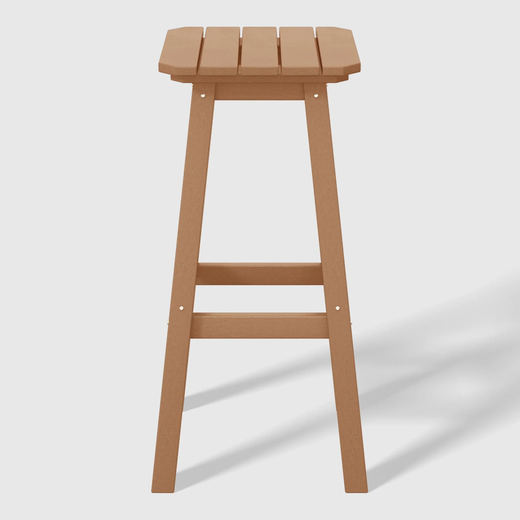 Paradise 29" HDPE Outdoor Patio Square Bar Stools (Set of 2)
