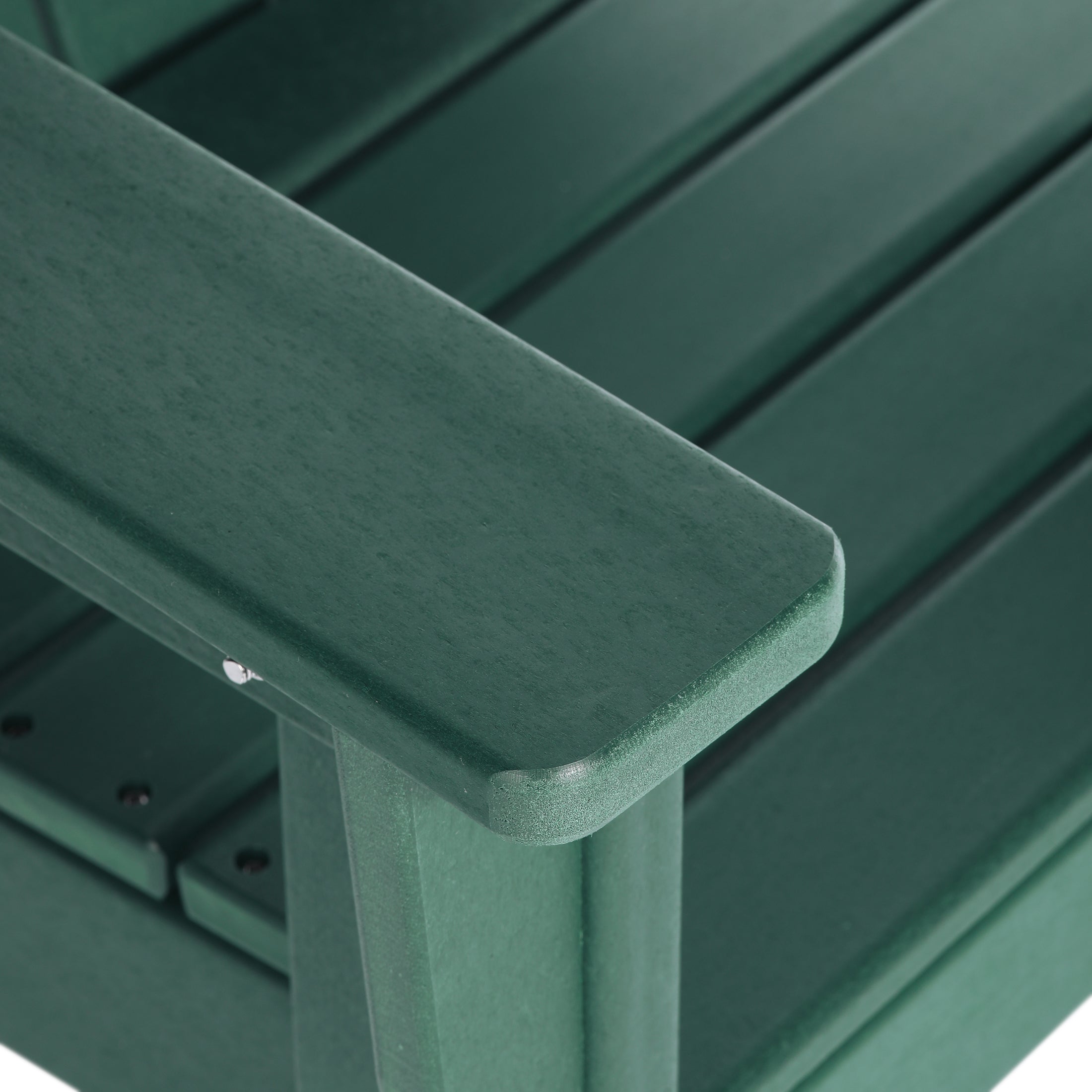 Paradise Kids 3-Piece Outdoor HDPE Adirondack Chairs With Square Side Table Set