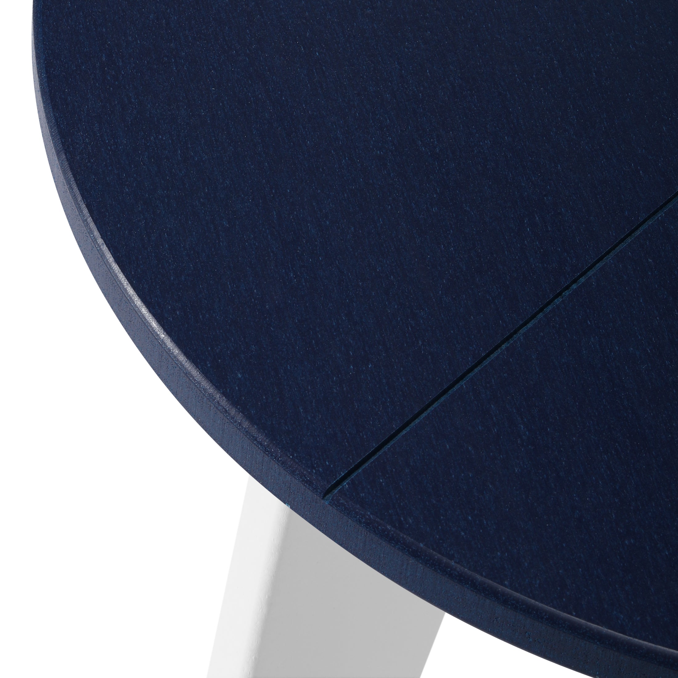 Seaside HDPE Plastic Outdoor Round Adirondack Patio Side Table
