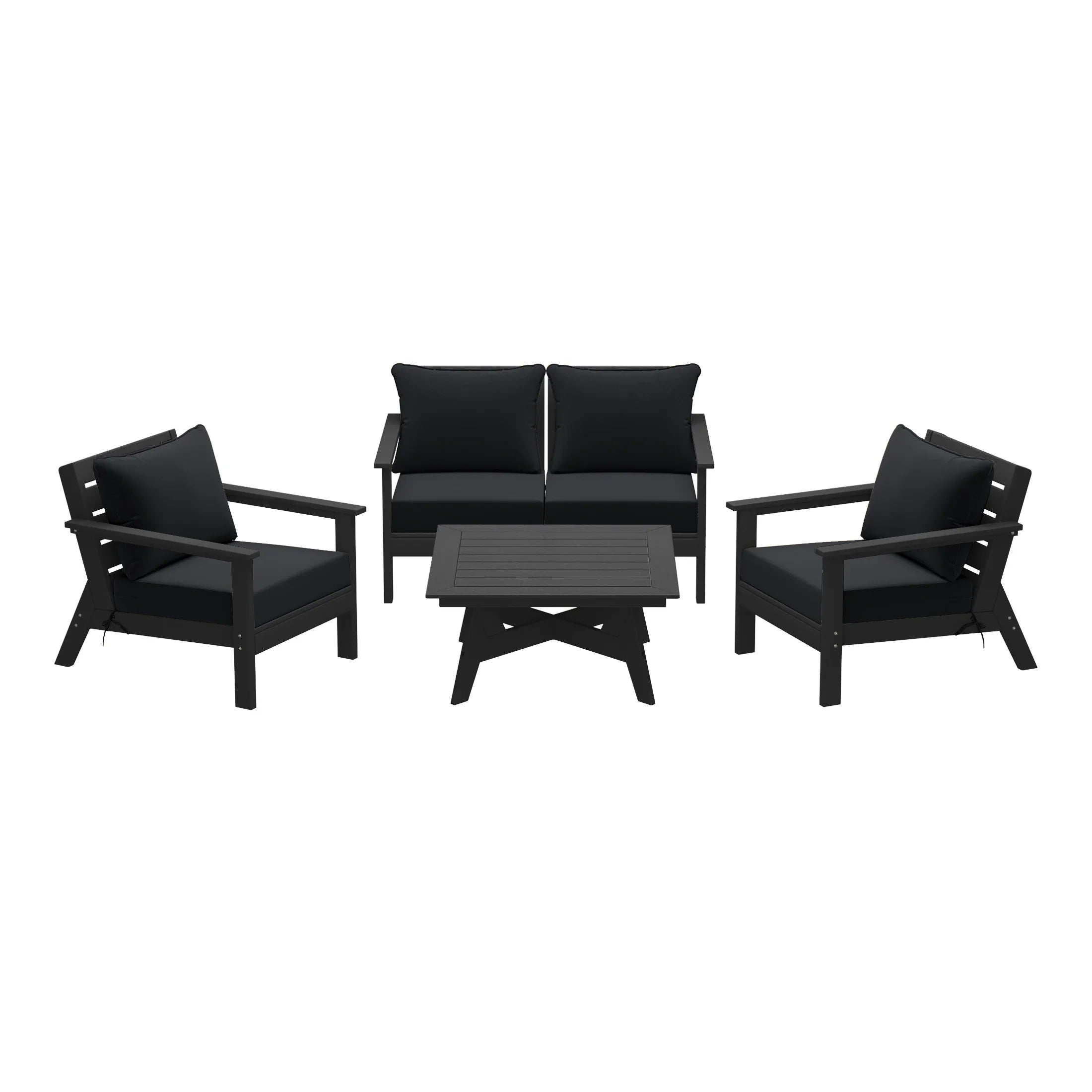 Portsmouth Outdoor 5-Piece Modular Sectional Patio Furniture Sofa Set