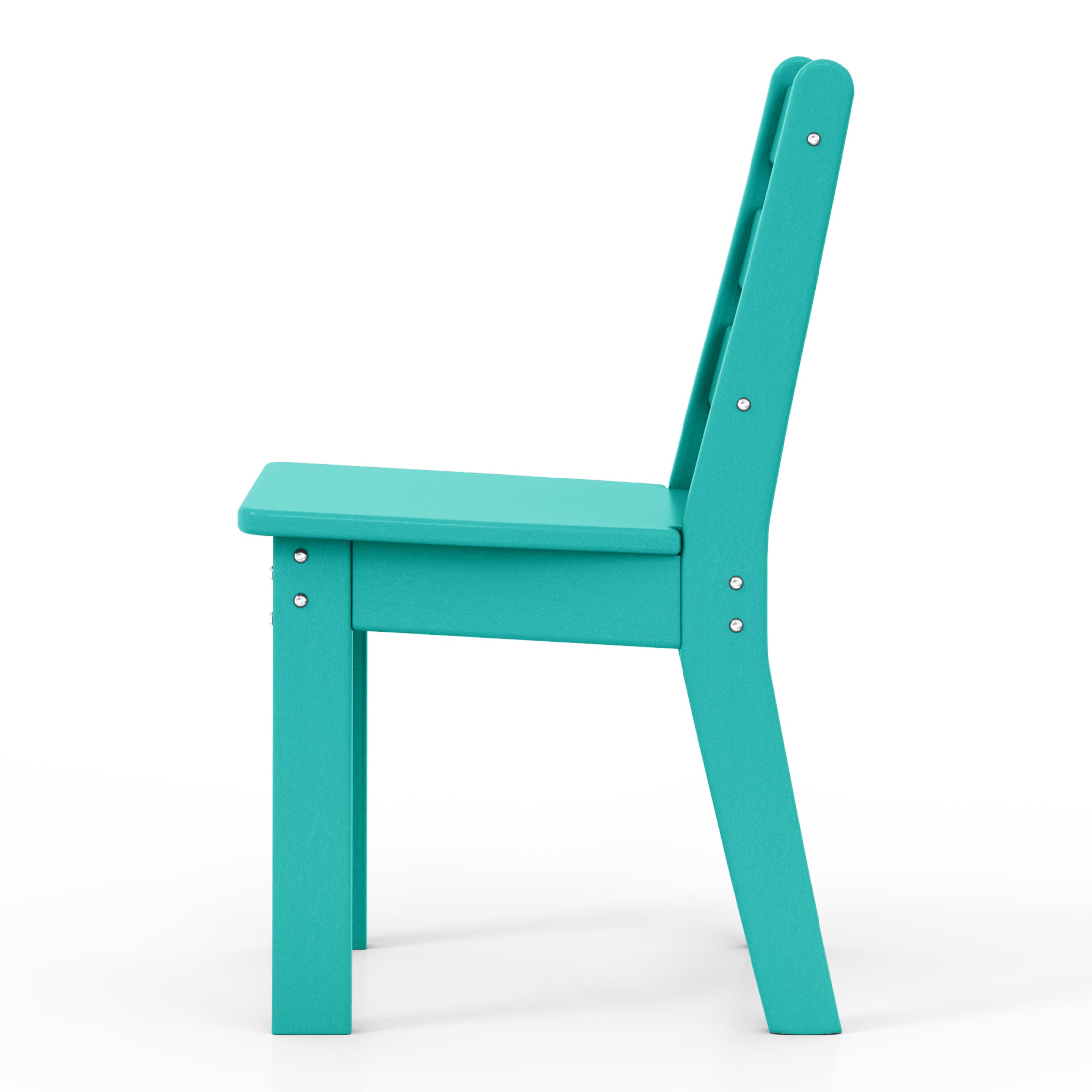 Playhouse Outdoor HDPE Kids Plastic Toddler Dining Chair (Set of Two)