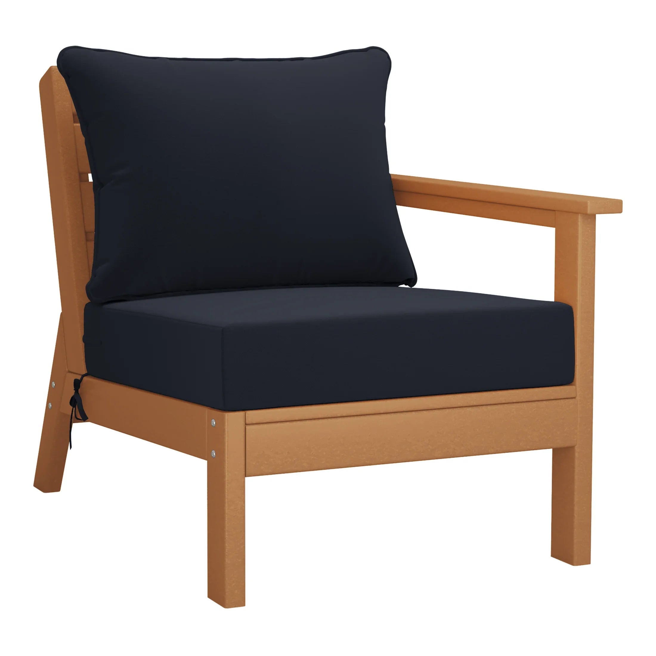 Portsmouth Outdoor Patio HDPE Sectional Sofa with Patio Cushions