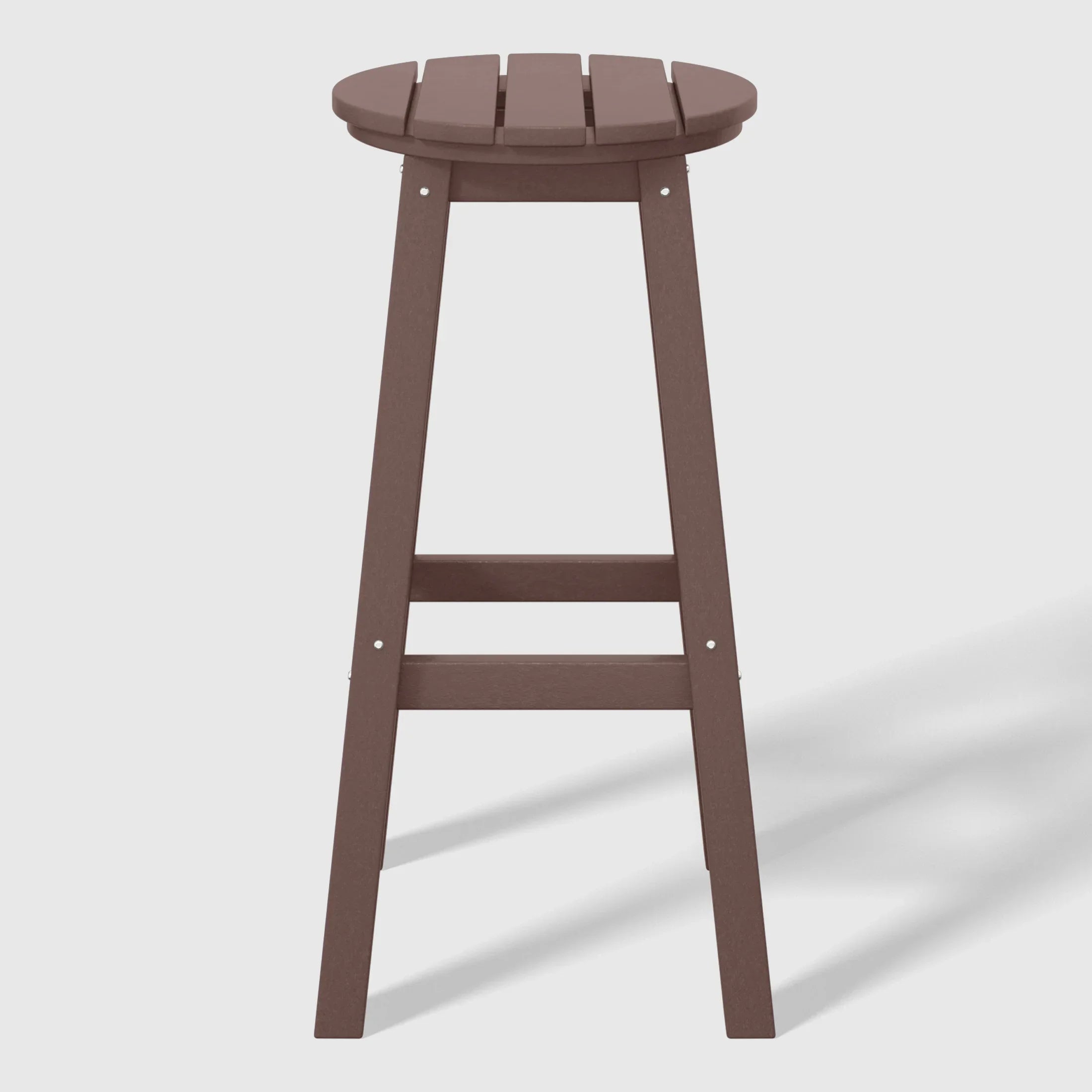 Paradise 29" HDPE Outdoor Patio Round Bar Stool Set of 2