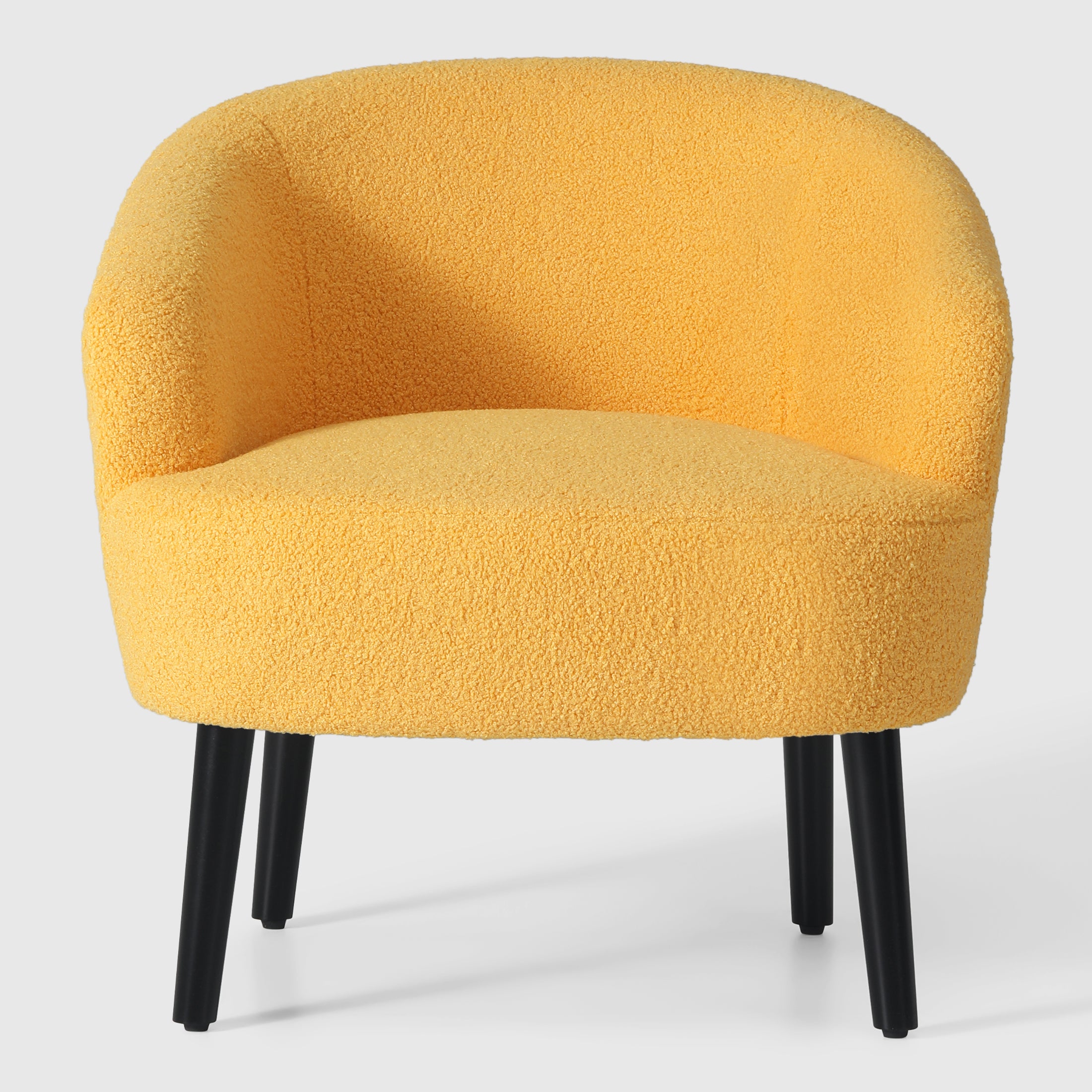 Celine 29" Wide Mid Century Modern Club Barrel Accent Armchair, Set of Two