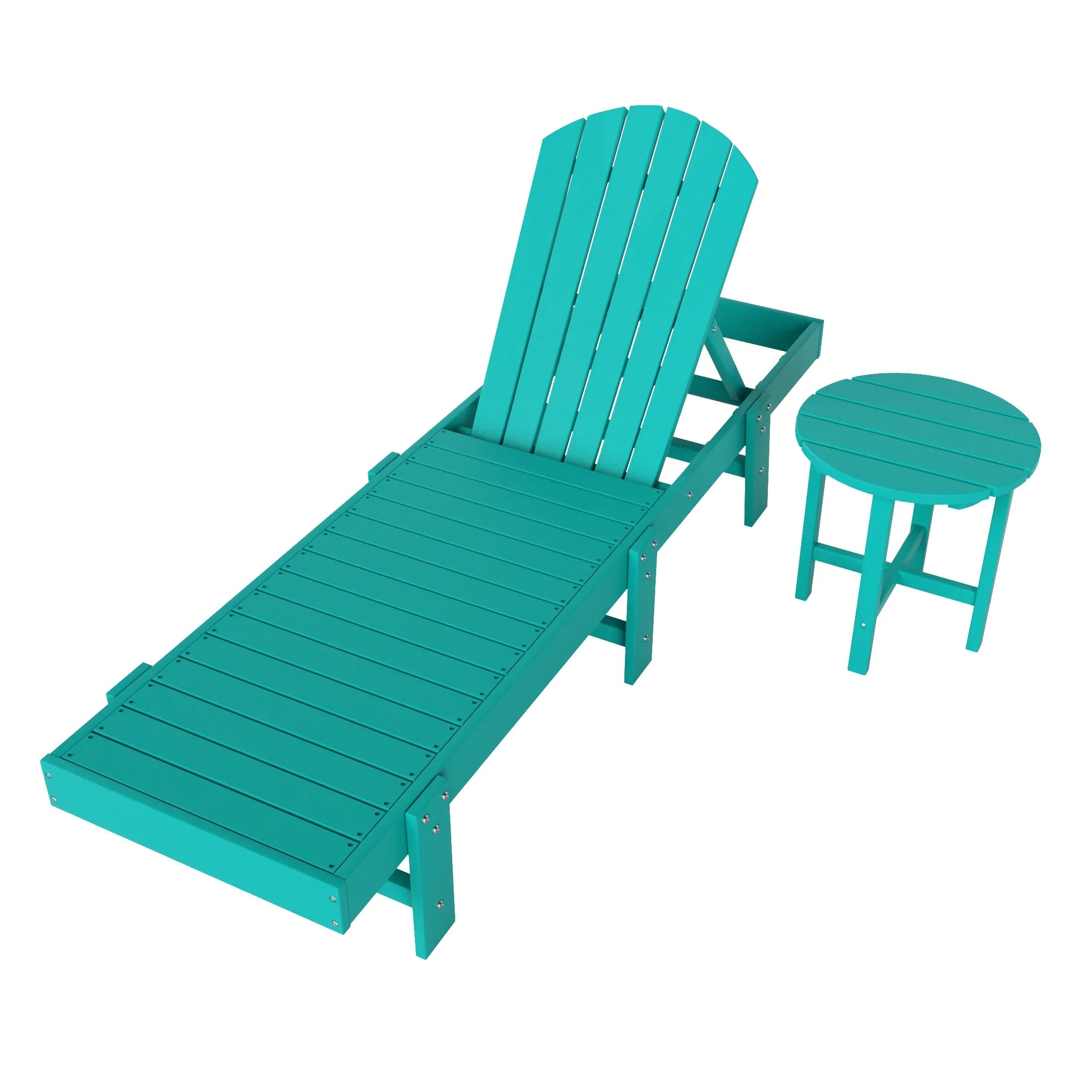 Portside 2 Piece Poly Reclining Chaise Lounge