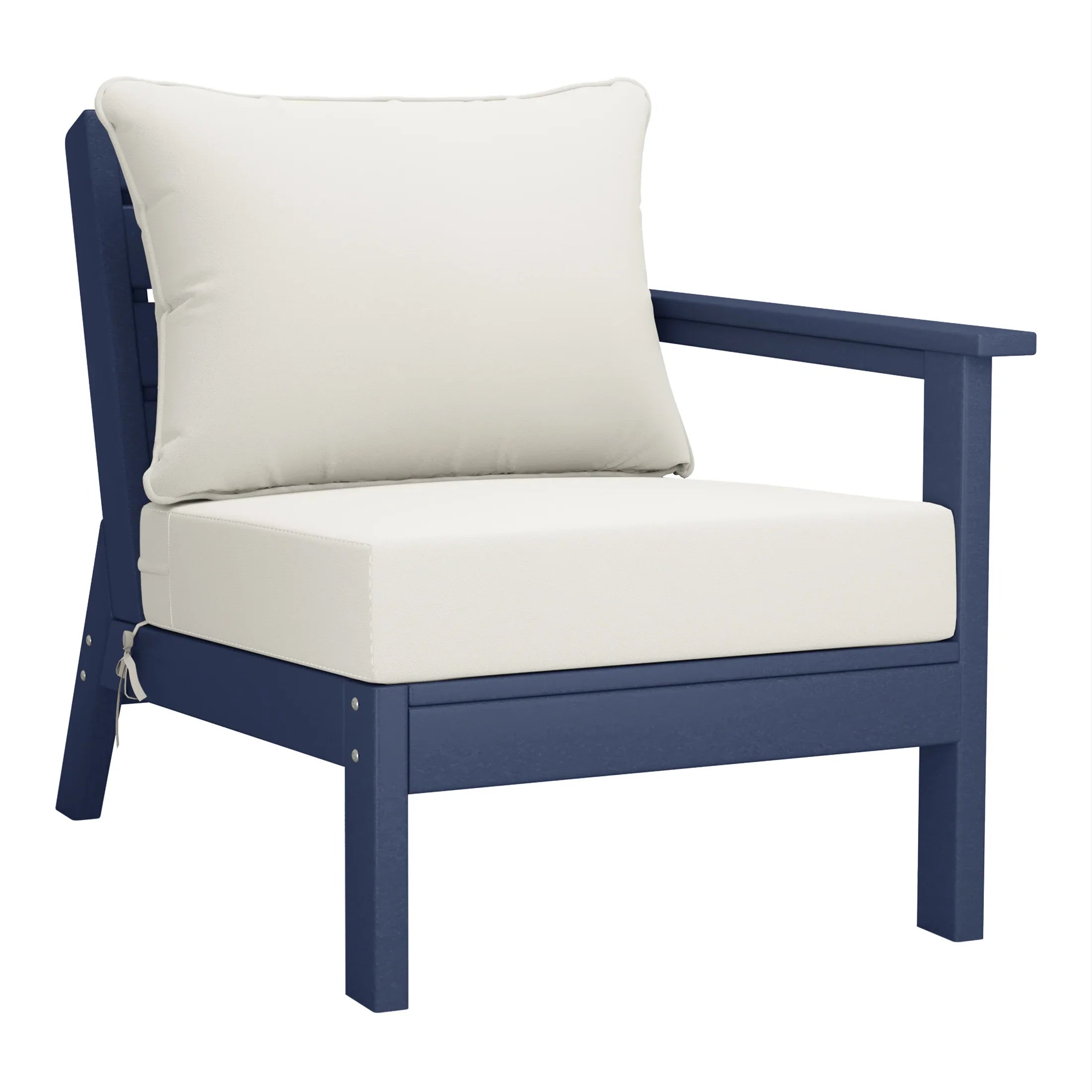 Portsmouth Outdoor Patio HDPE Sectional Sofa with Patio Cushions