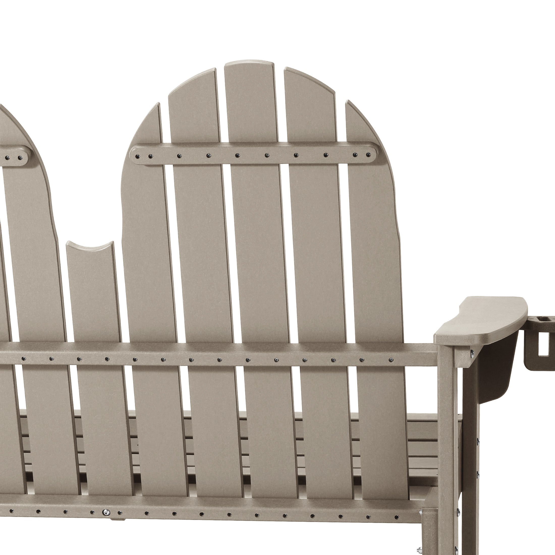 Savannah Outdoor Patio 49" HDPE Adirondack Garden Bench