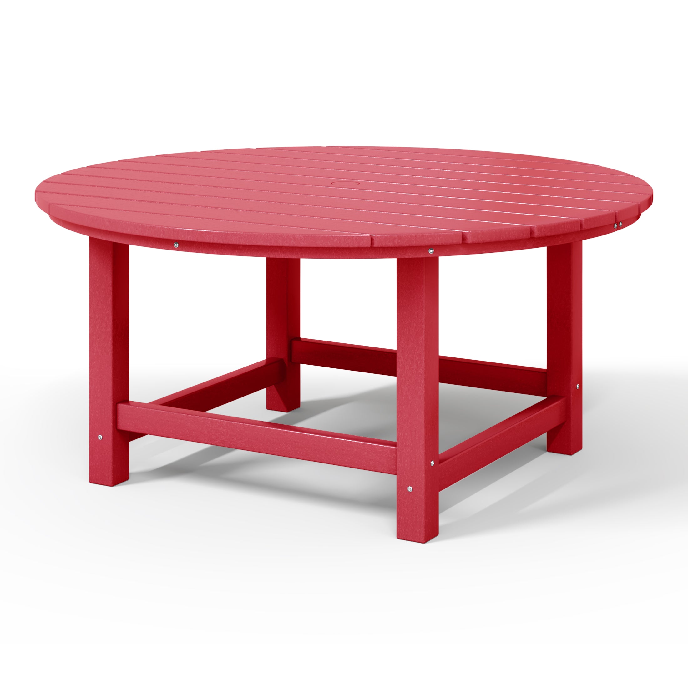 Paradise Low Outdoor HDPE Round Patio Coffee Table