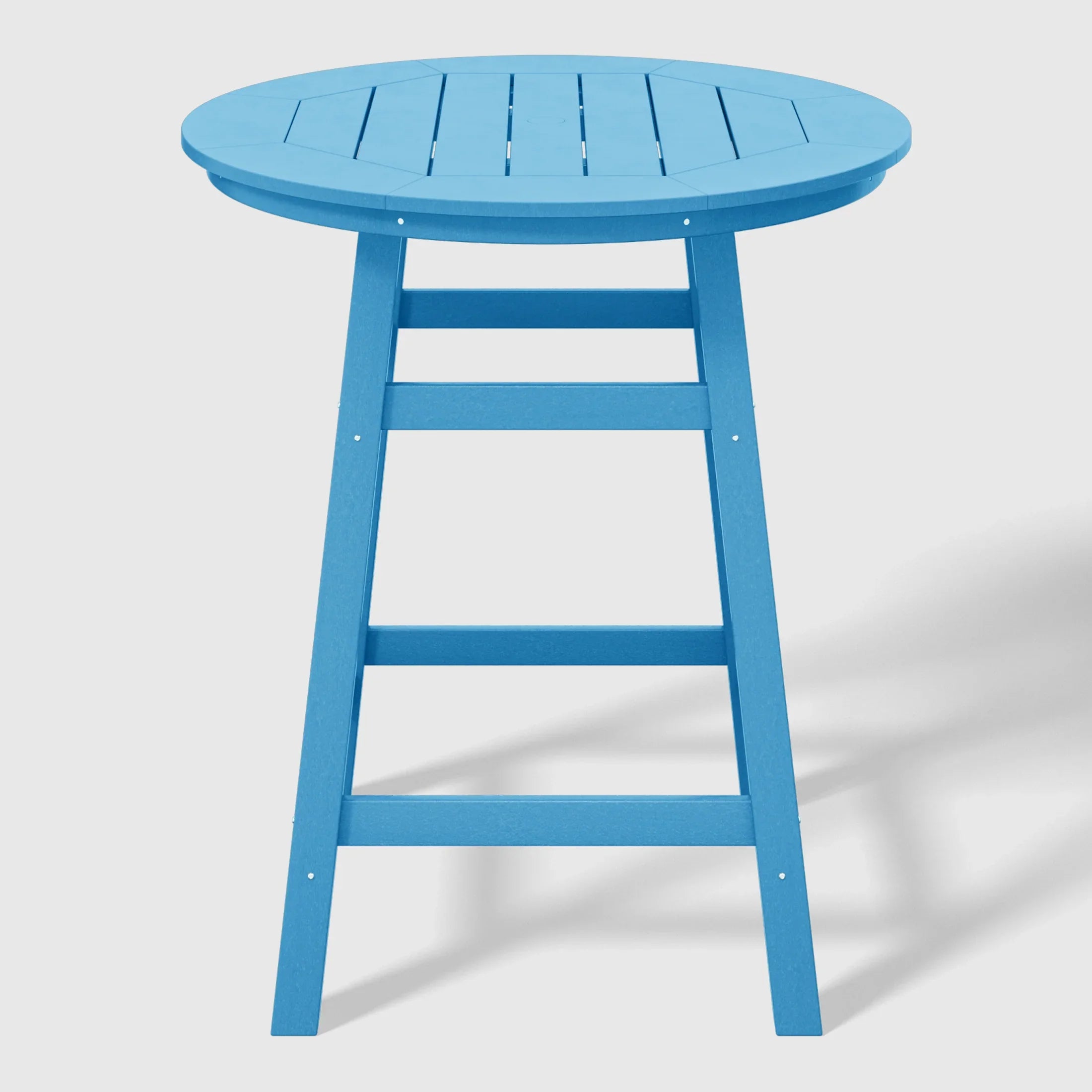 Paradise Outdoor 35" HDPE Round Patio Counter Height Bar Table