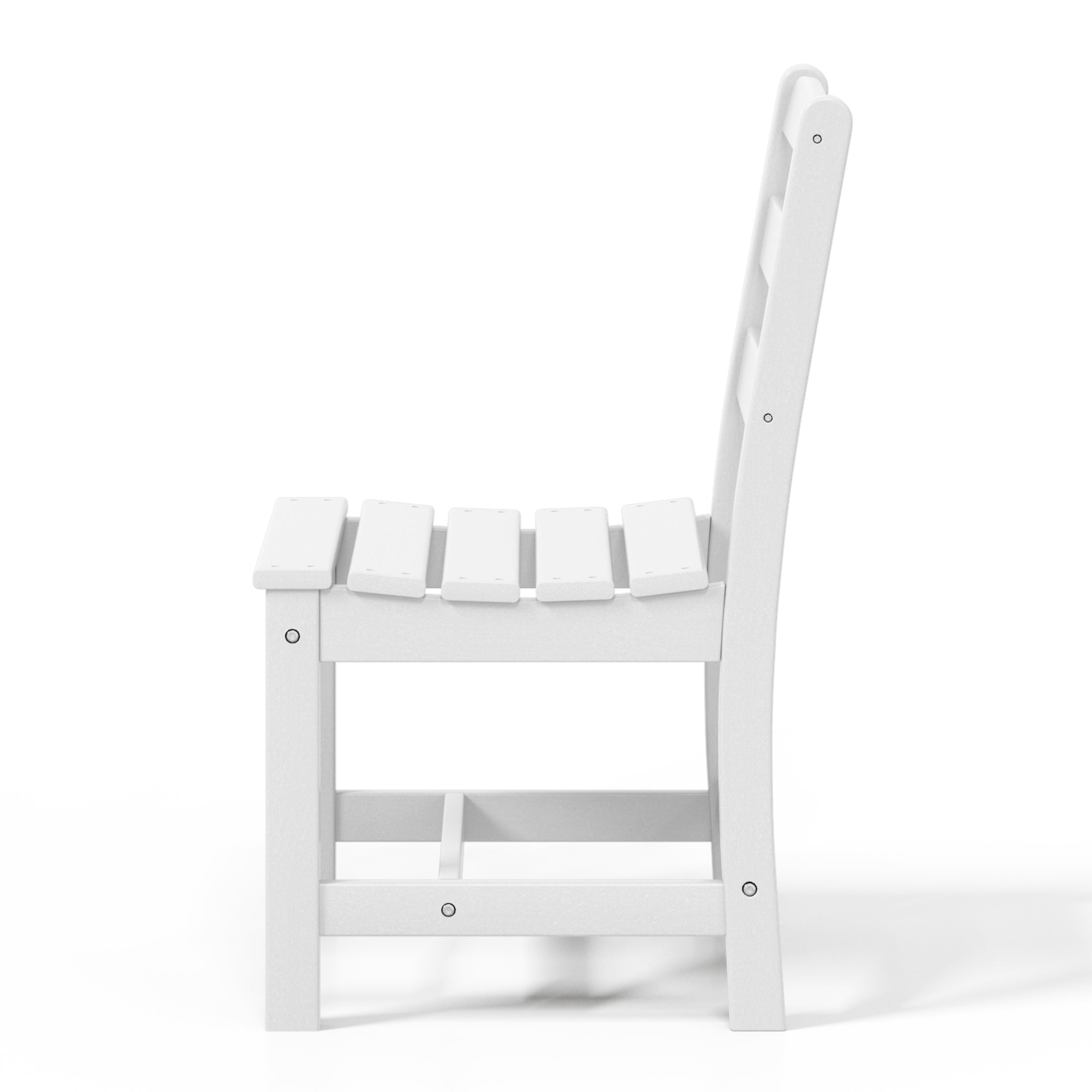 Palms Outdoor HDPE Patio Classic Armless Dining Side Chair