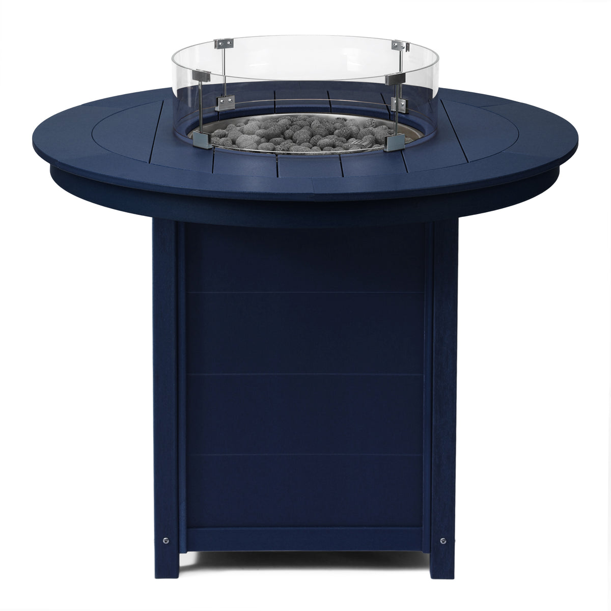 Sol 47" Modern Outdoor Patio Propane Round Counter Height Fire Pit Table