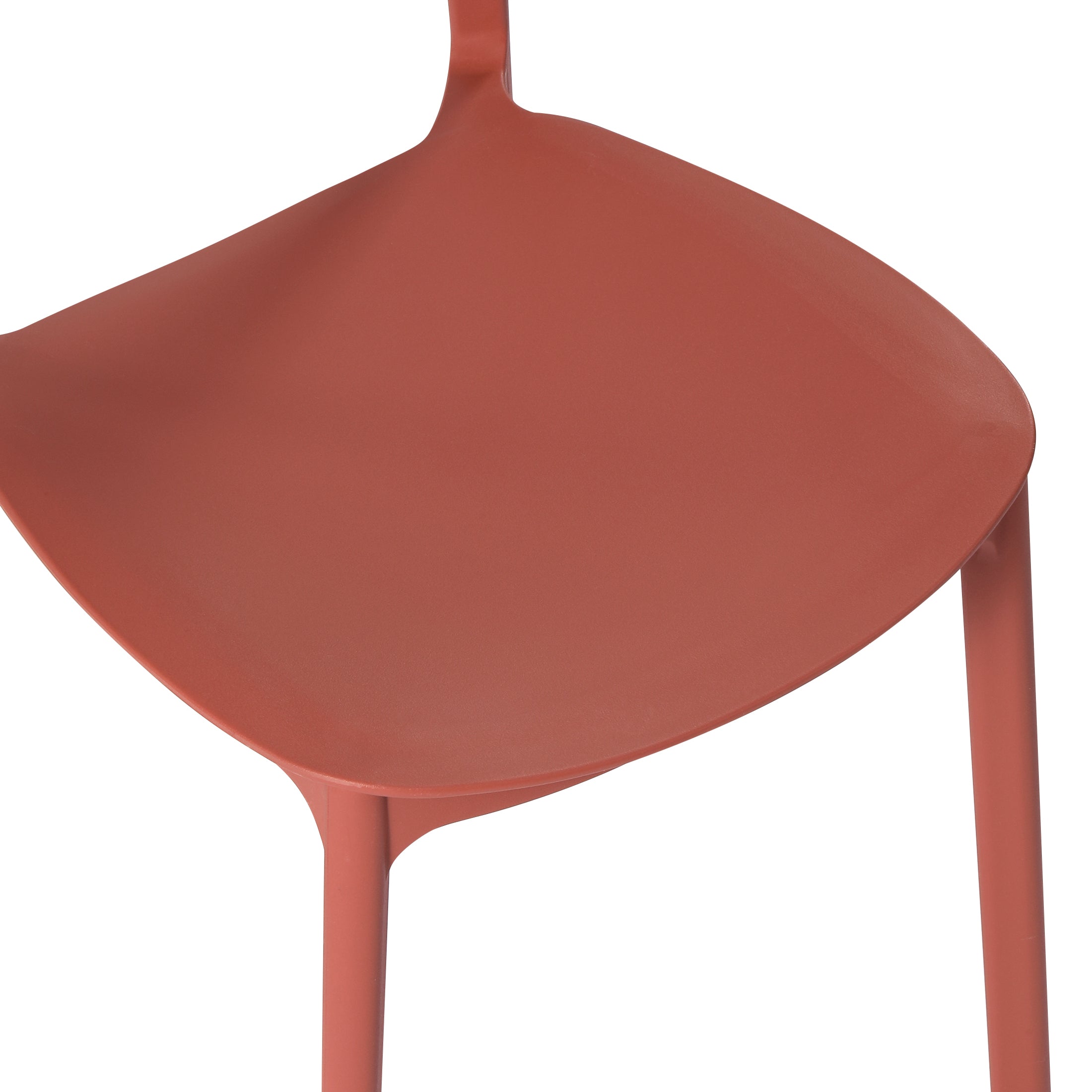 Sunshine Modern Stackable Polypropylene Plastic Patio Dining Chair (Set of 2)