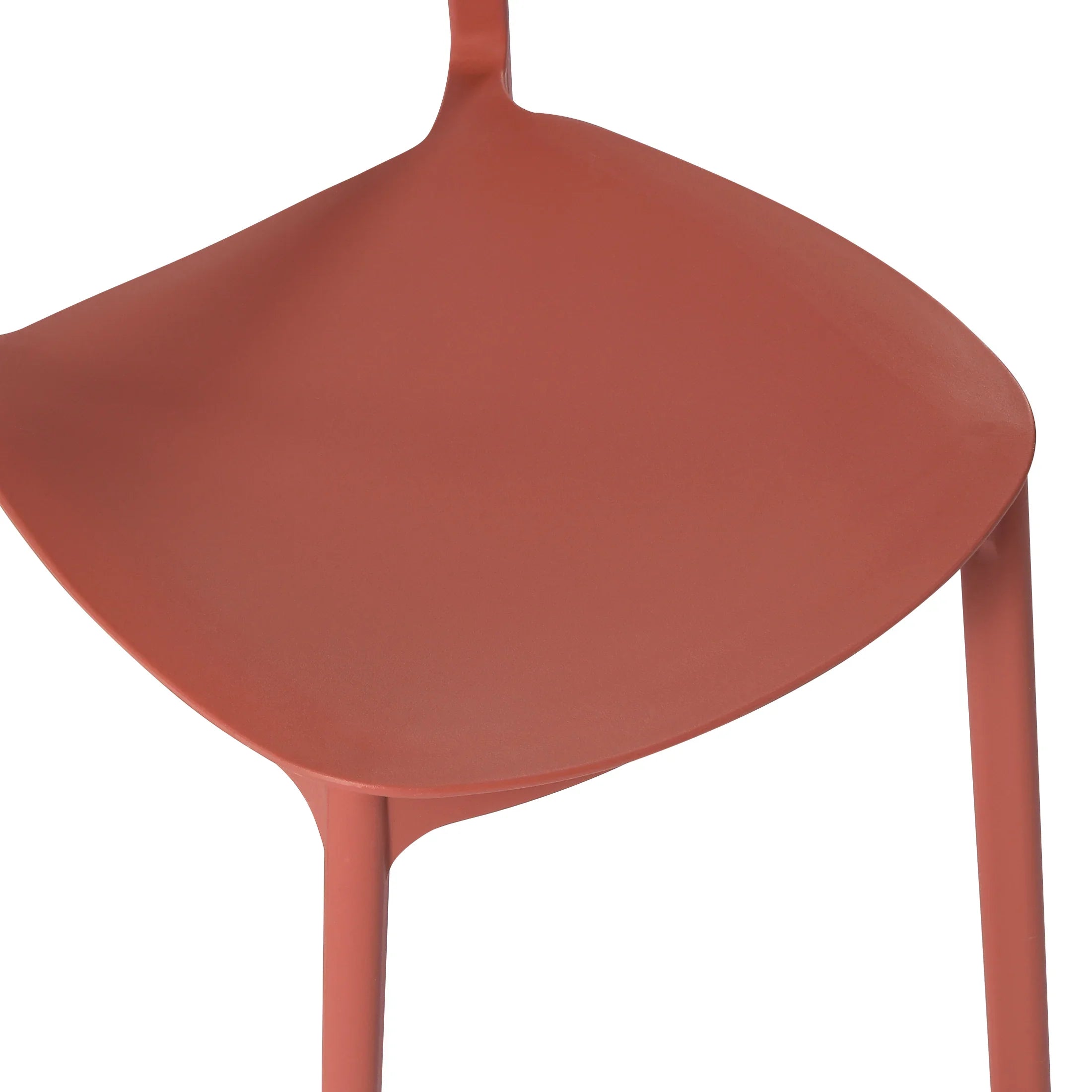 Sunshine Modern Stackable Polypropylene Plastic Patio Dining Chair (Set of 2)