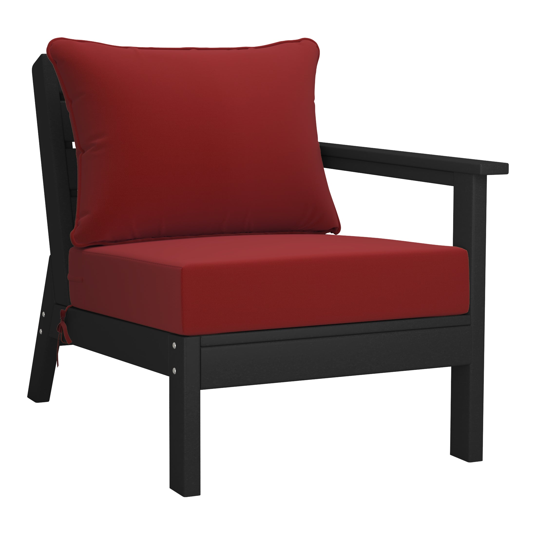 Portsmouth Outdoor Patio HDPE Sectional Sofa with Patio Cushions