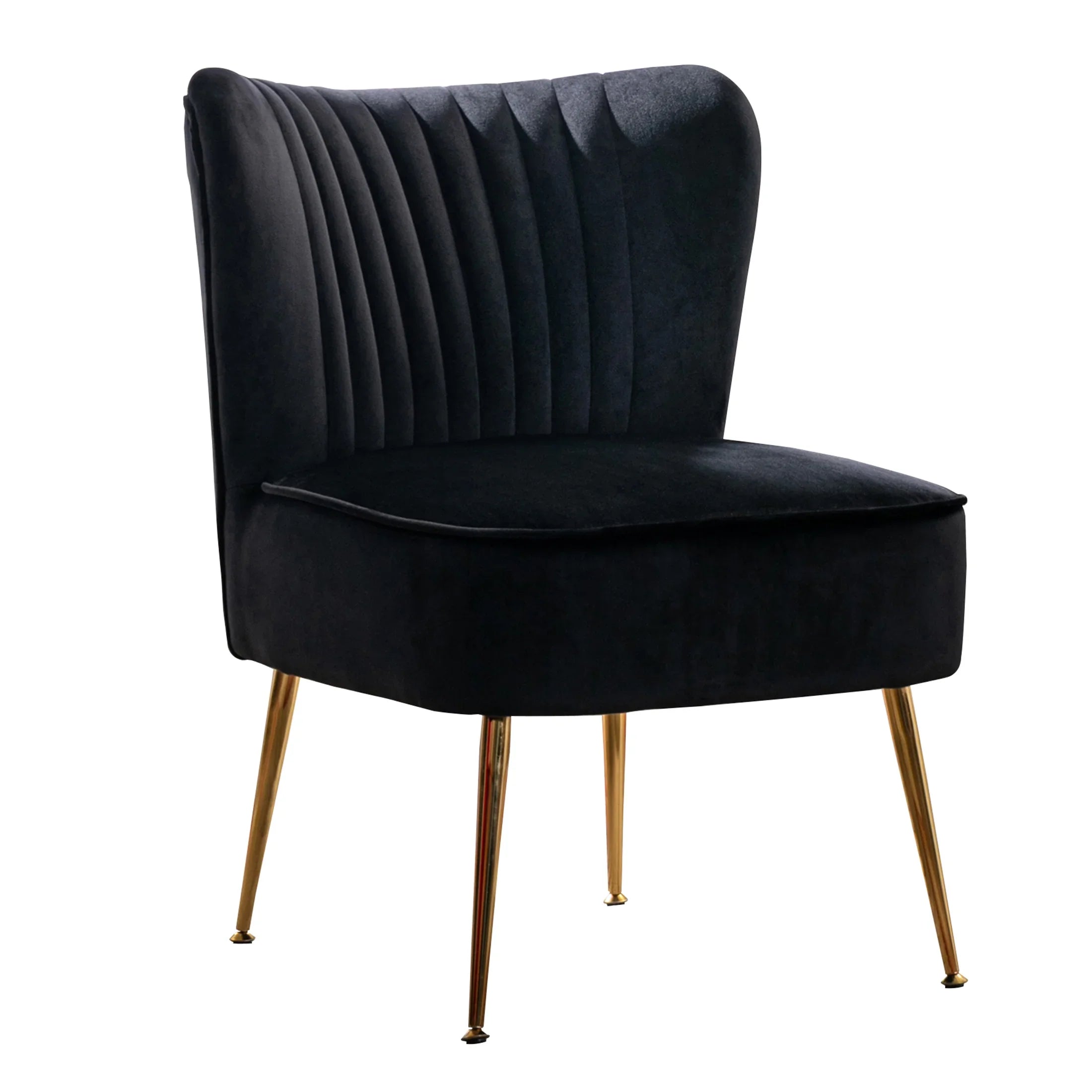 Alaia Mid Century Modern Tufted Velvet Loveseat Sofa and 22" Accent Chair 3-Piece Set