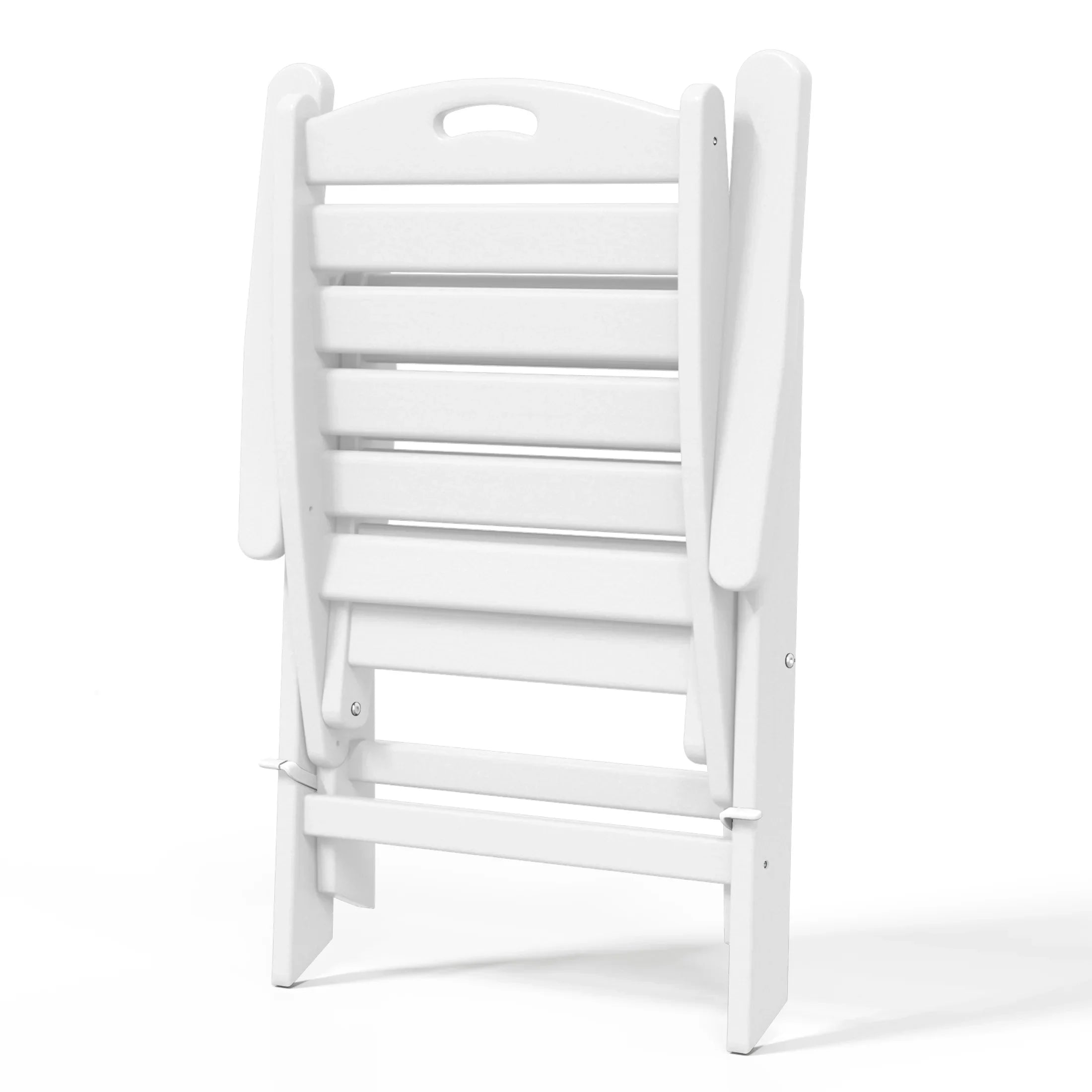 Cayman HDPE Adjustable Highback Folding Outdoor Patio Dining Chairs Set of 2