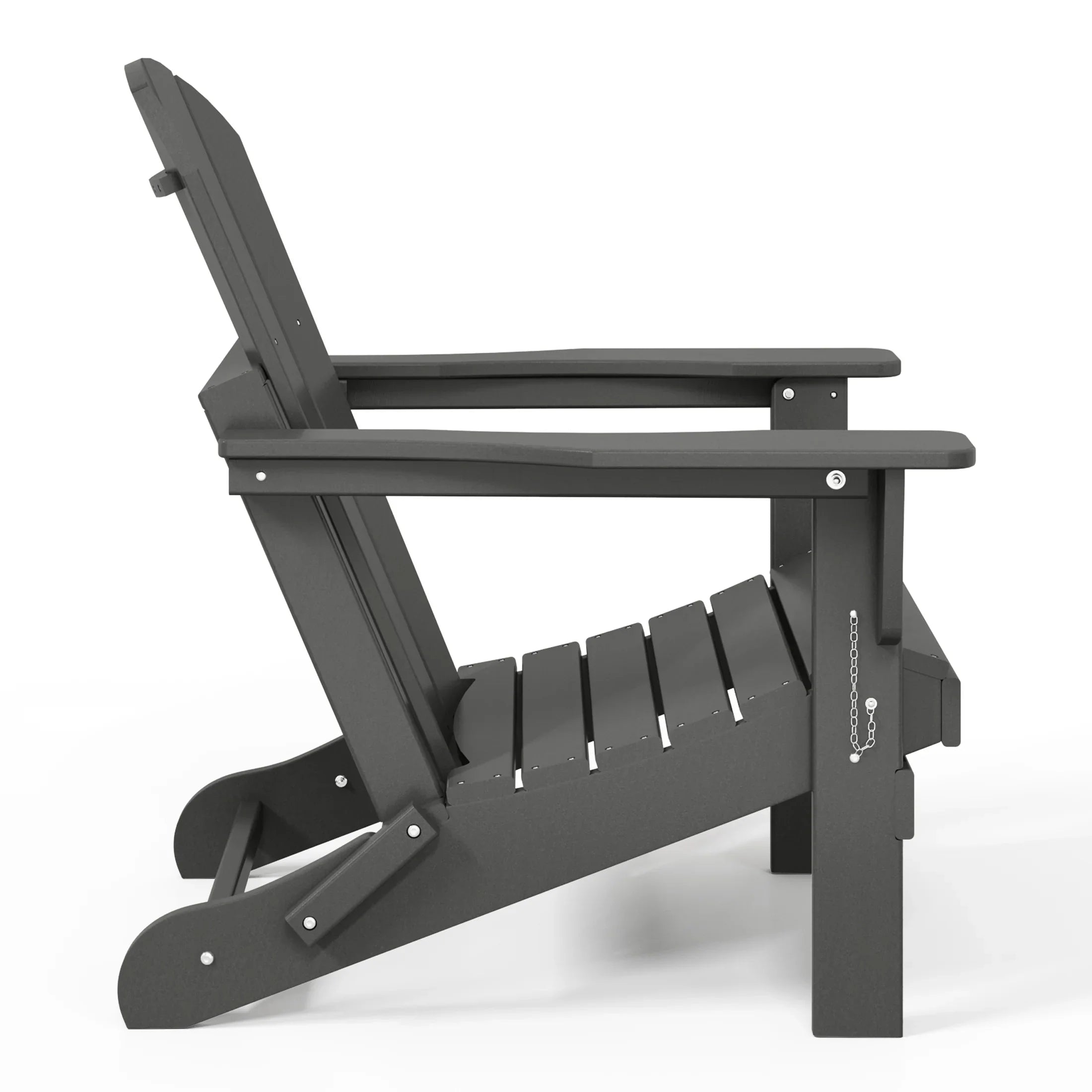 Paradise Outdoor Folding Poly Adirondack Chair (Set of 8)