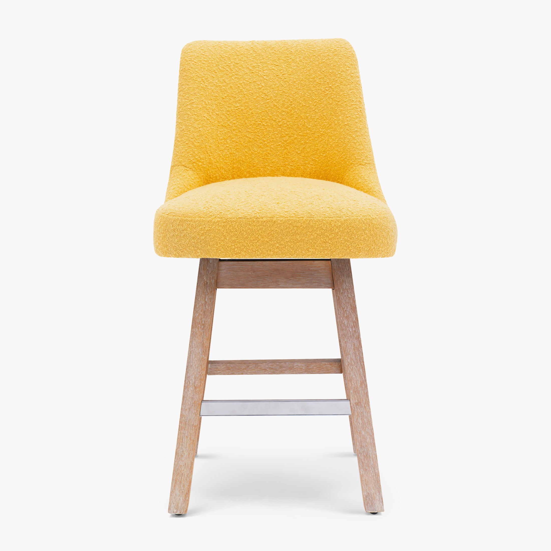 Amélie 26" Upholstered Swivel Counter Height Bar Stool