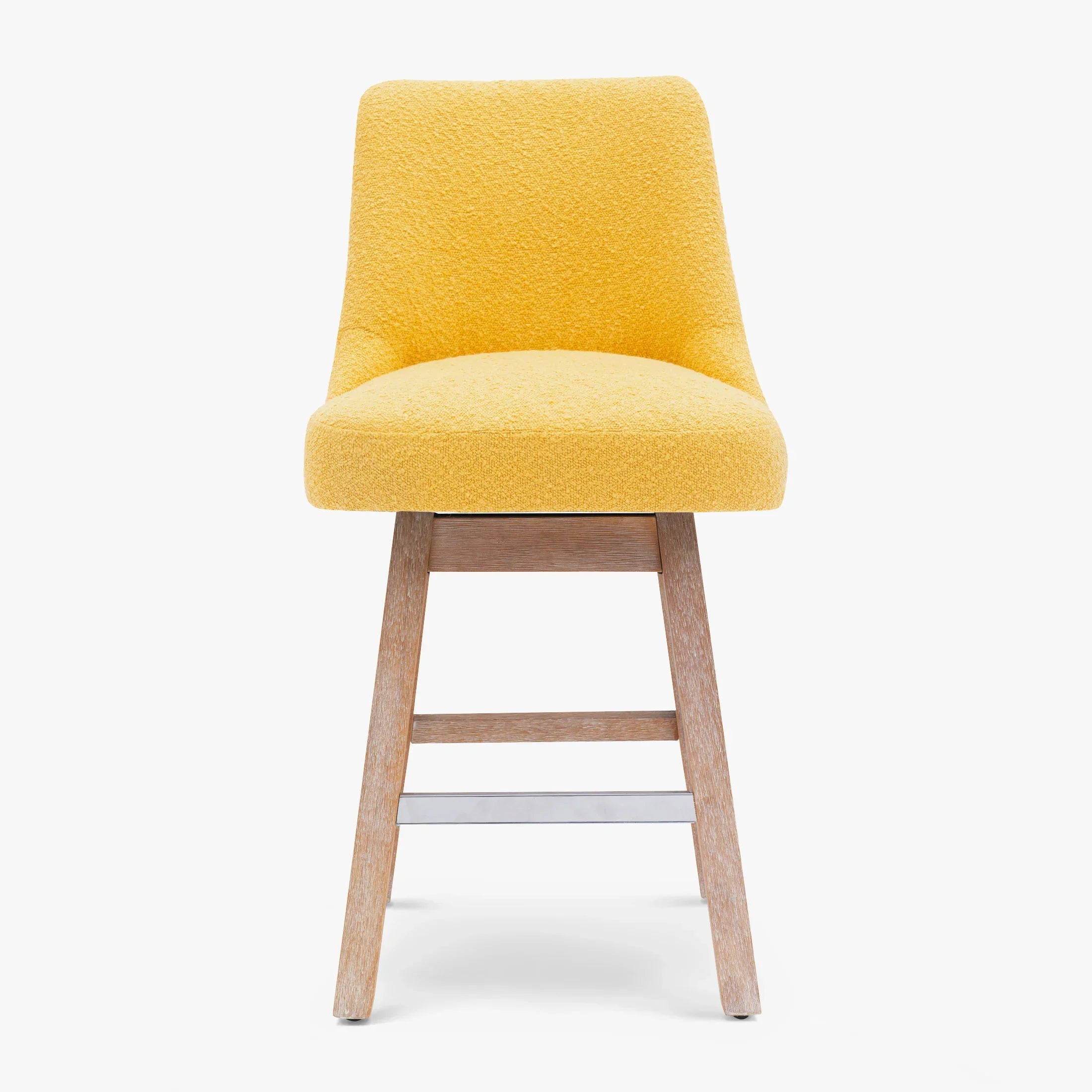 Amélie 26" Upholstered Swivel Counter Height Bar Stool