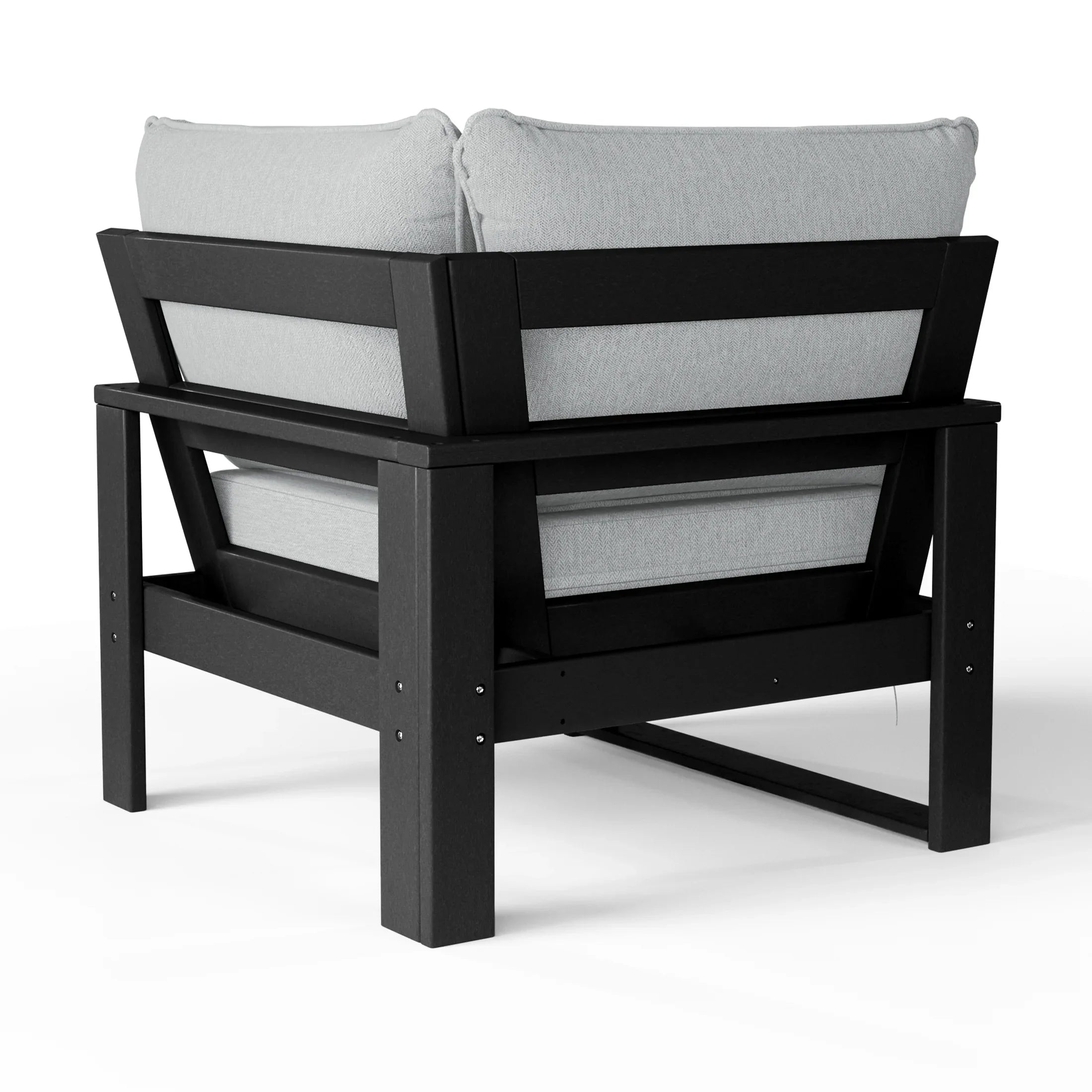 Rockaway Outdoor HDPE Sectional Corner Sofa Seat with Water-Proof Cushions